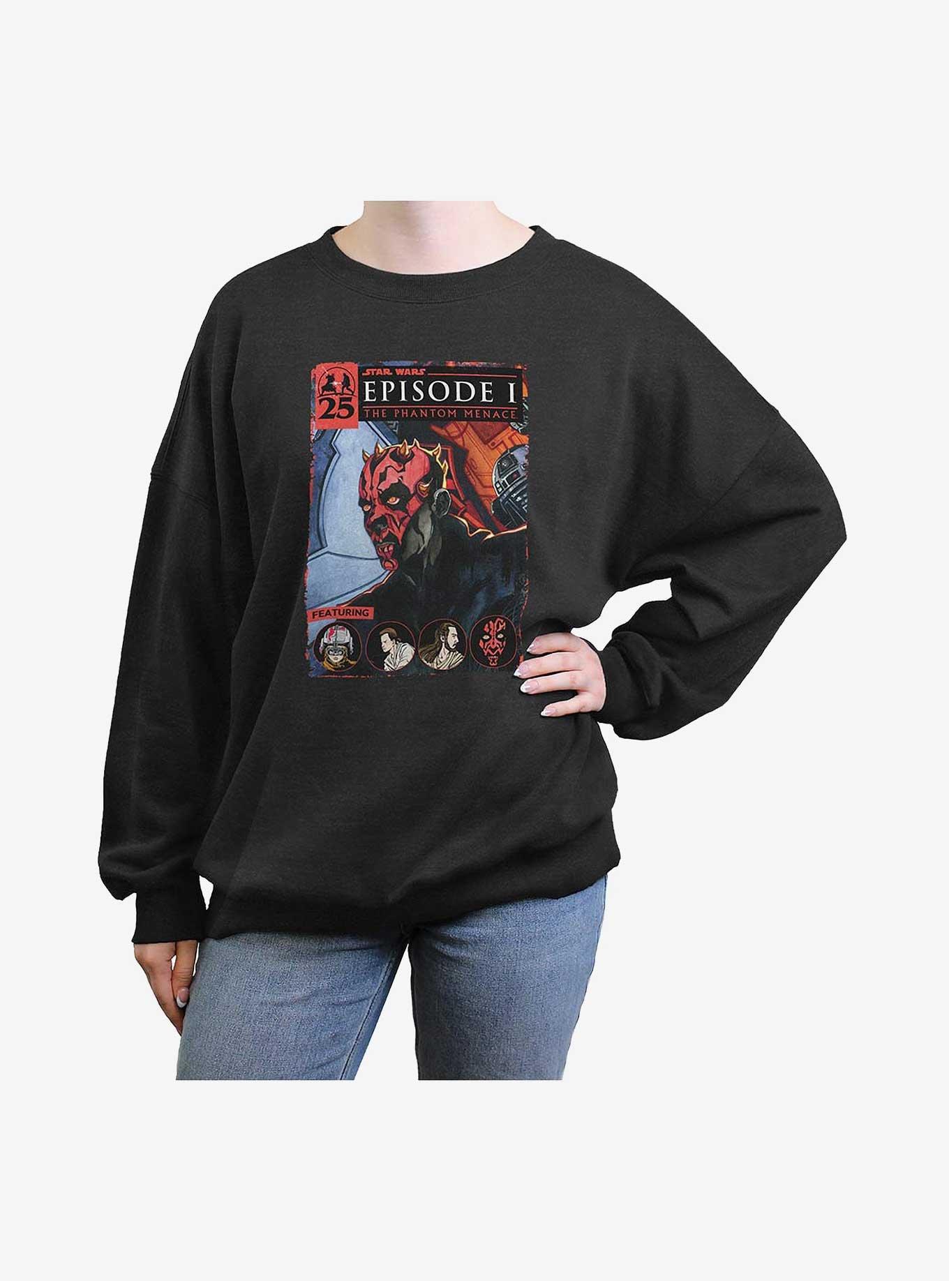 Star Wars Darth Maul Cover Girls Oversized Sweatshirt