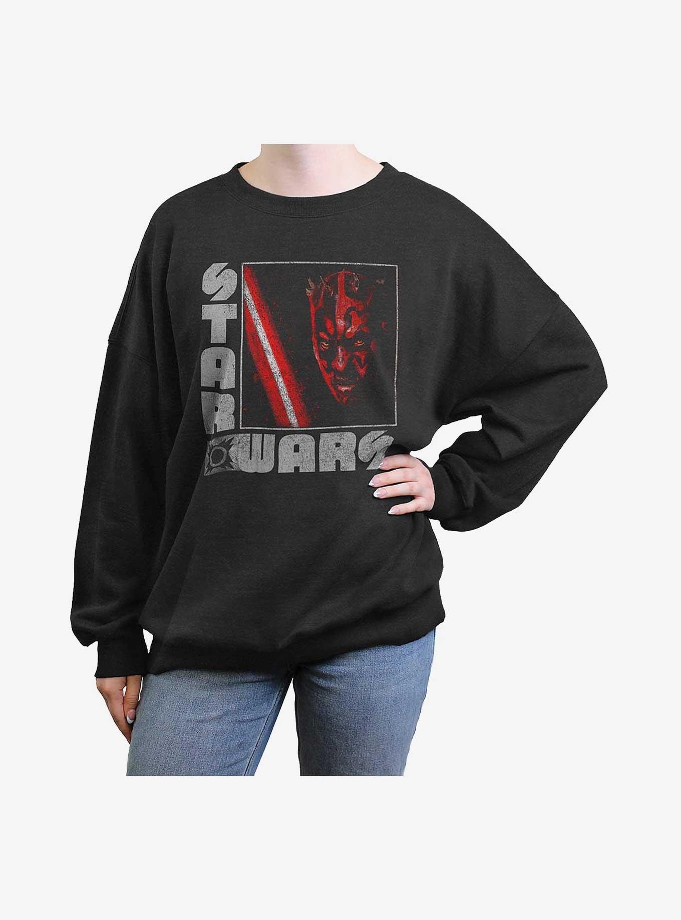 Star Wars Maulrats Girls Oversized Sweatshirt, CHAR HTR, hi-res