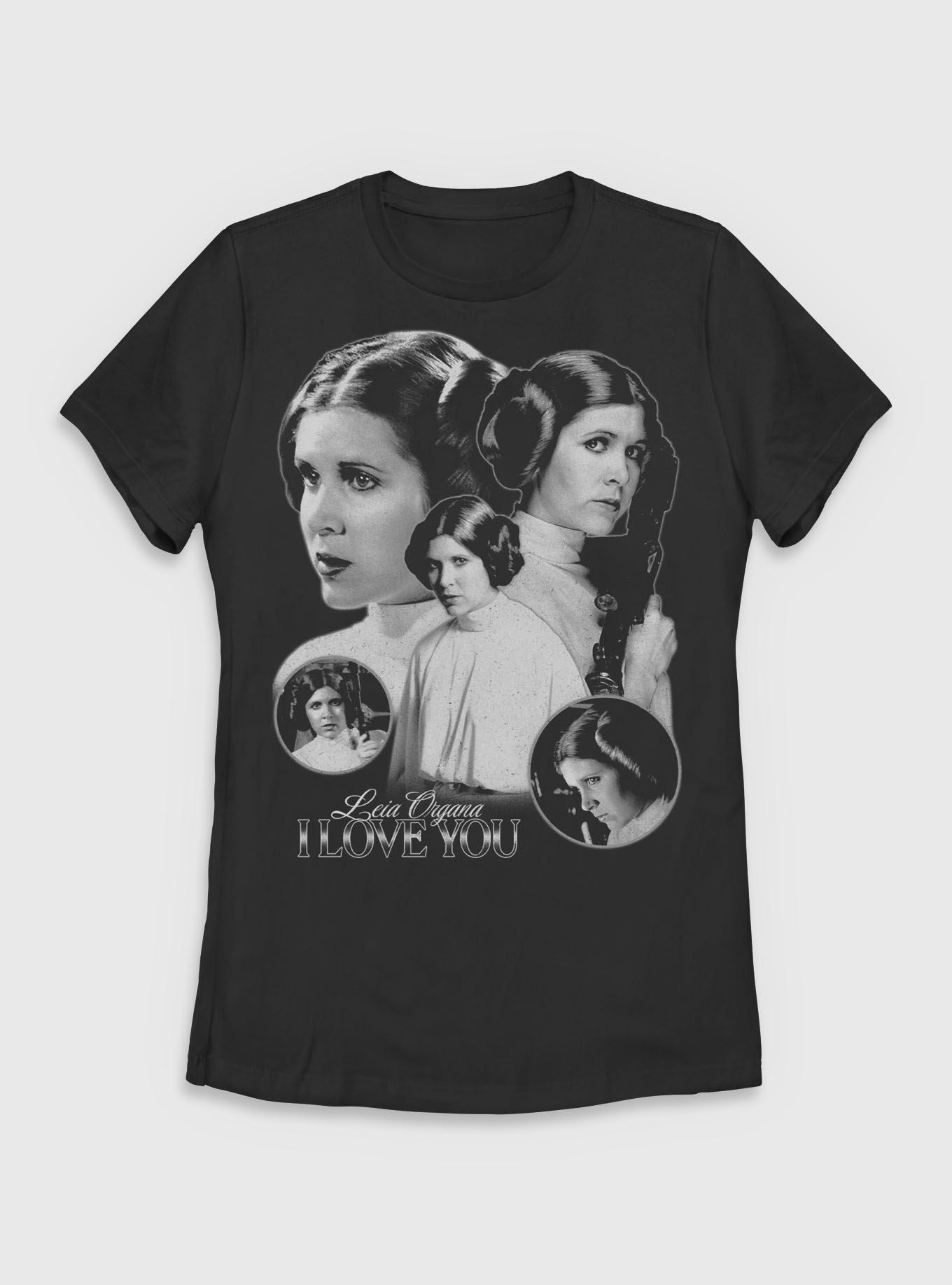 Star Wars Leia Organa I Love You Womens T-Shirt, , hi-res
