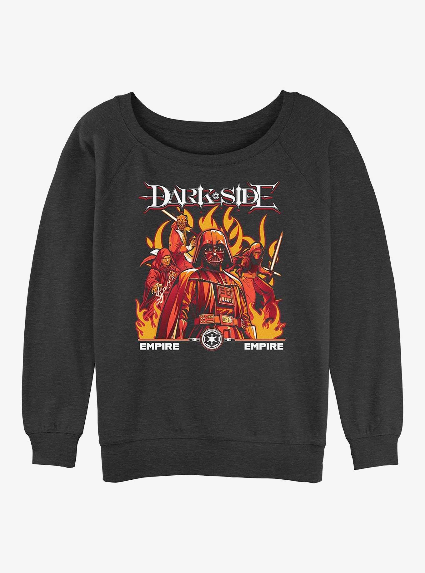 Star Wars Empire Group Girls Slouchy Sweatshirt, CHAR HTR, hi-res