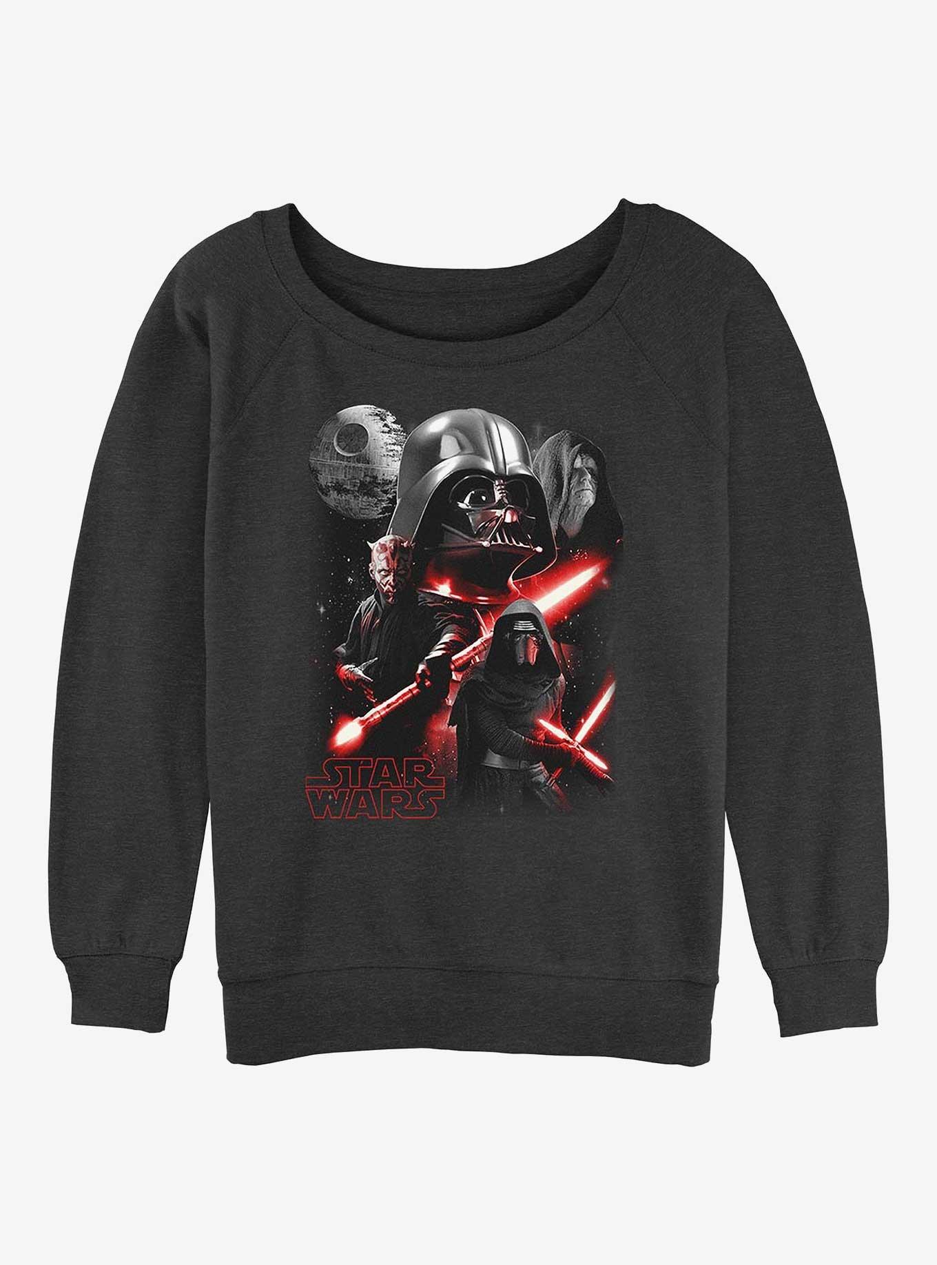 Star Wars Poster Style Girls Slouchy Sweatshirt
