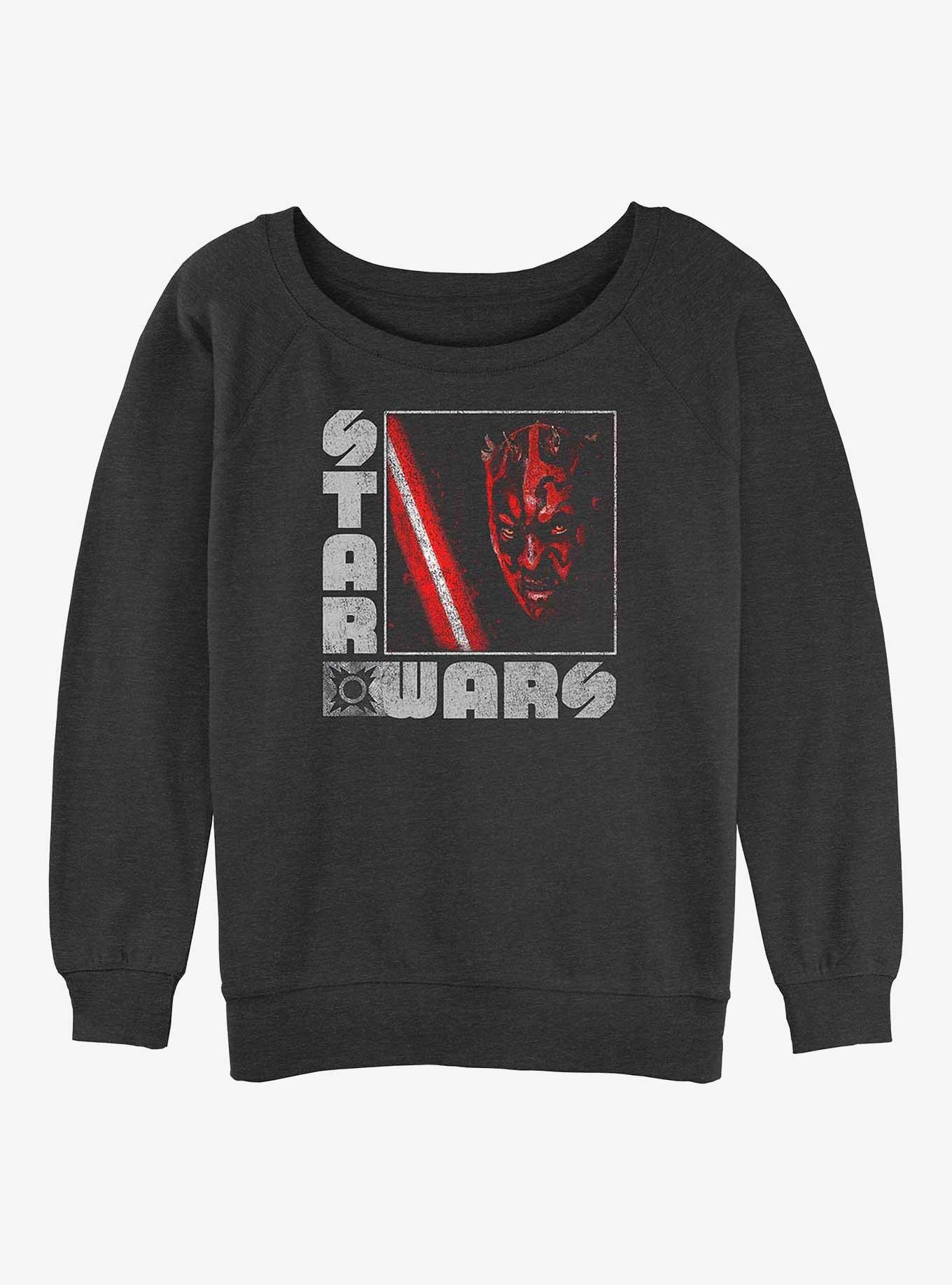 Star Wars Maulrats Girls Slouchy Sweatshirt, CHAR HTR, hi-res