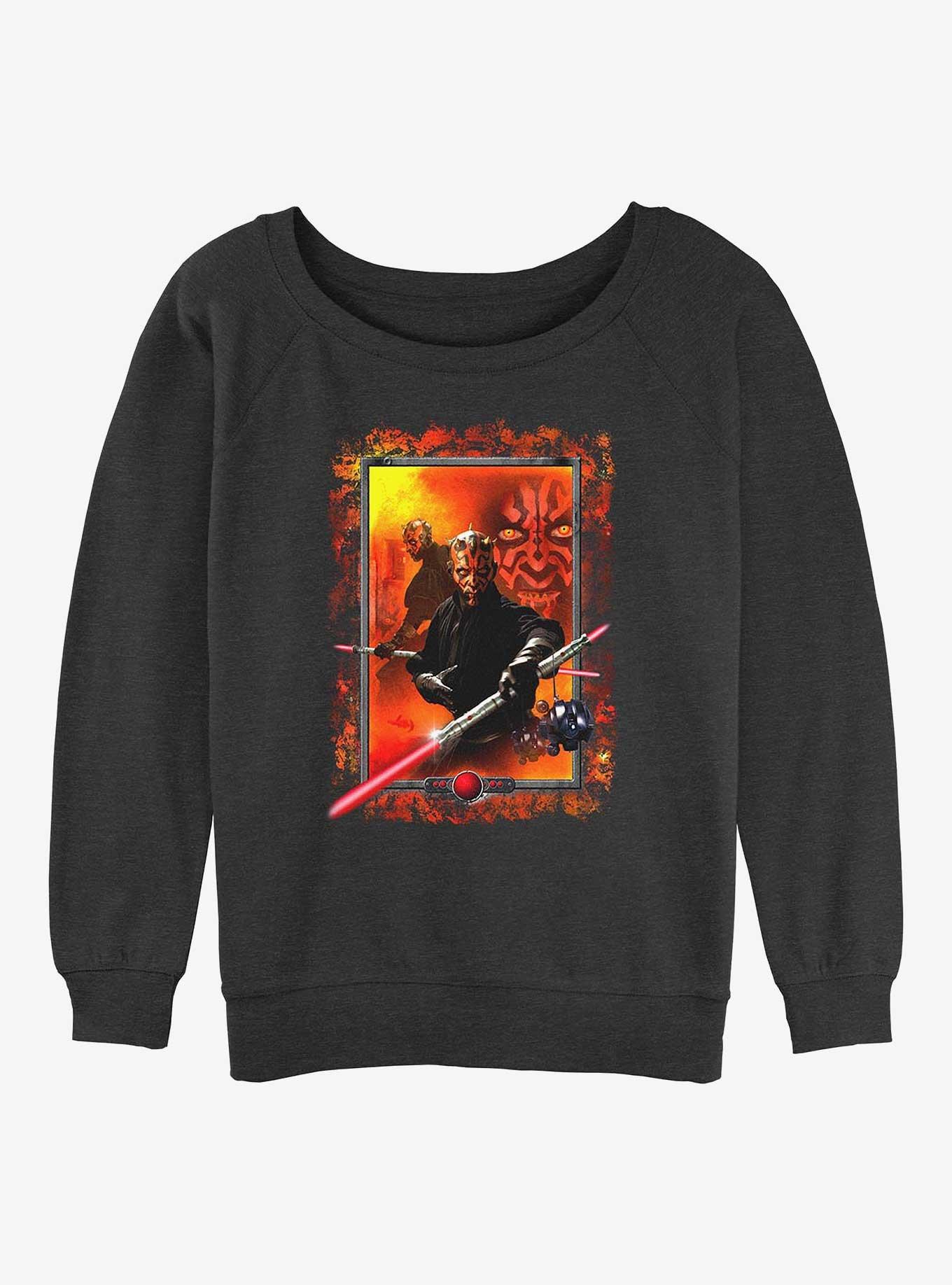 Star Wars Maul Frame Girls Slouchy Sweatshirt