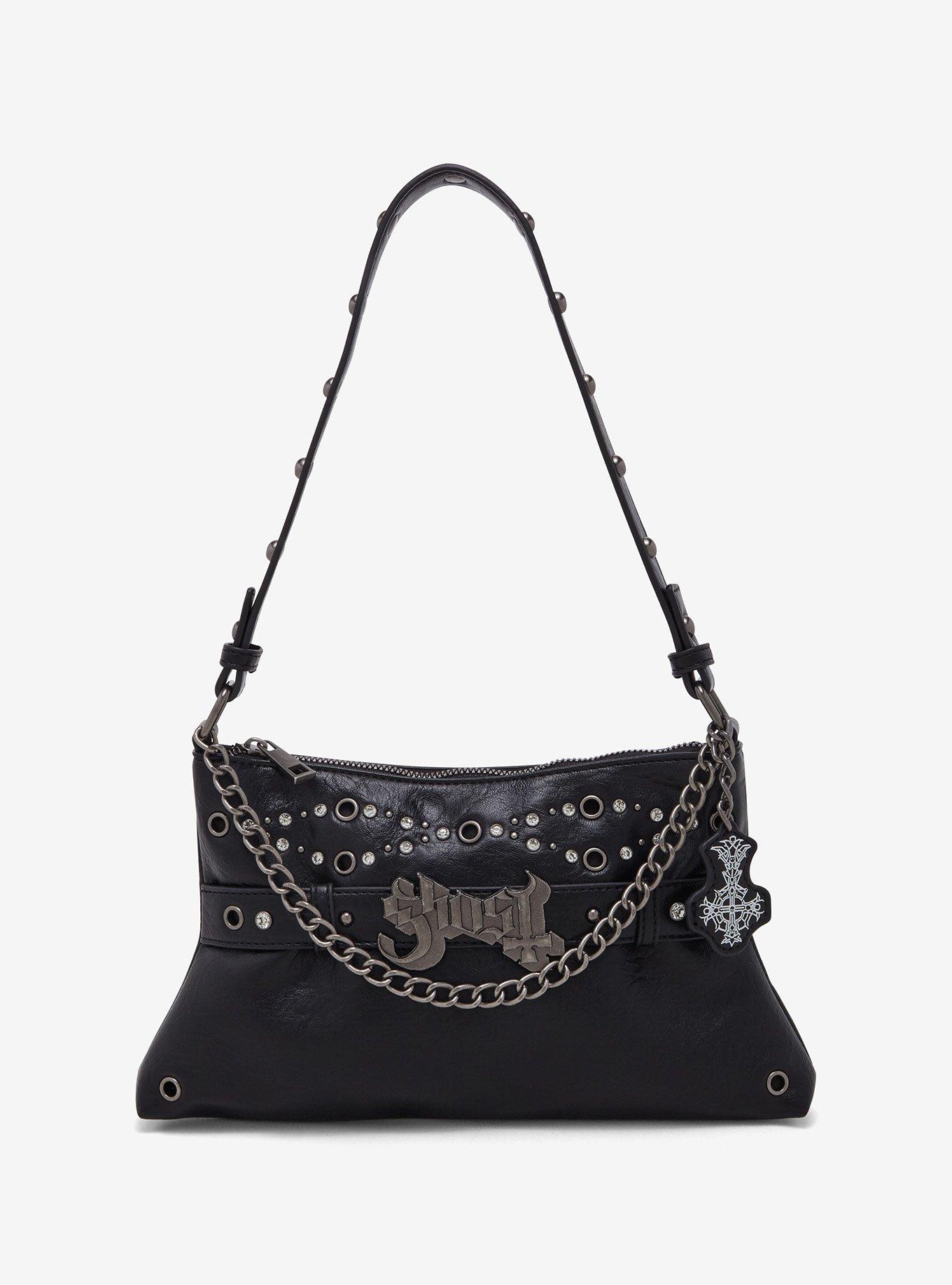 Ghost Stud Chain Shoulder Bag | Hot Topic
