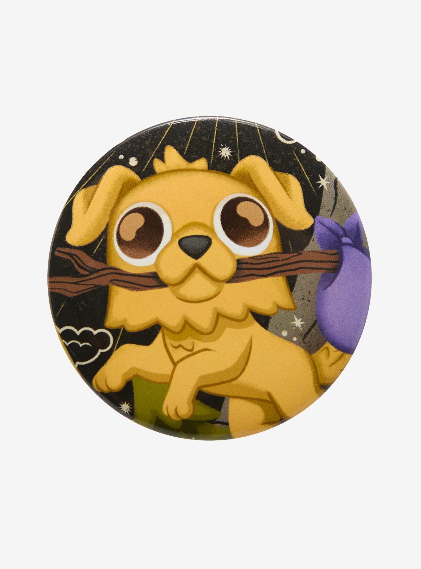 Kaleidos Creative Wild Magic Tarot The Fool 3 Inch Button, , hi-res