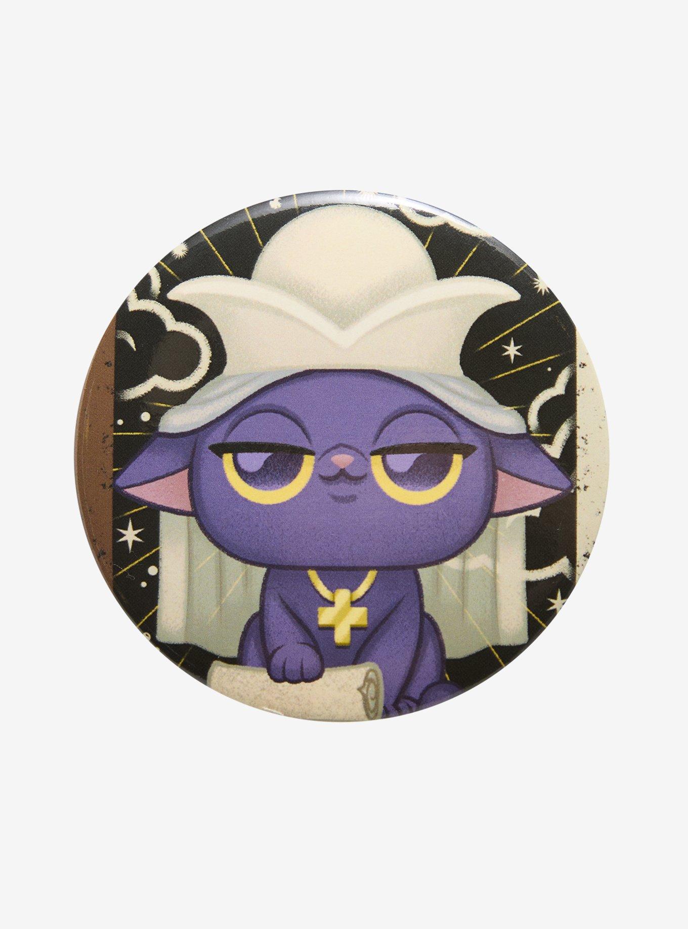 Kaleidos Creative Wild Magic Tarot High Priestess 3 Inch Button, , hi-res