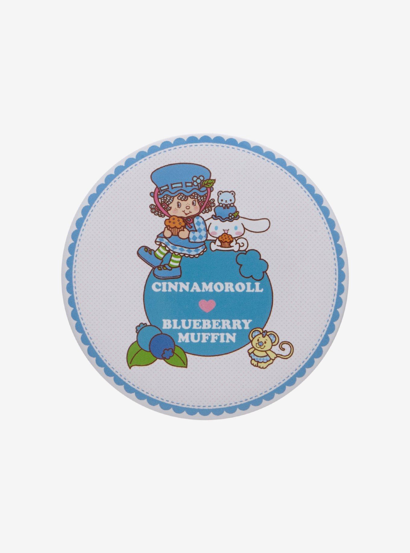 Hello Kitty And Friends X Strawberry Shortcake Cinnamoroll & Blueberry Muffin 3 Inch Button, , hi-res