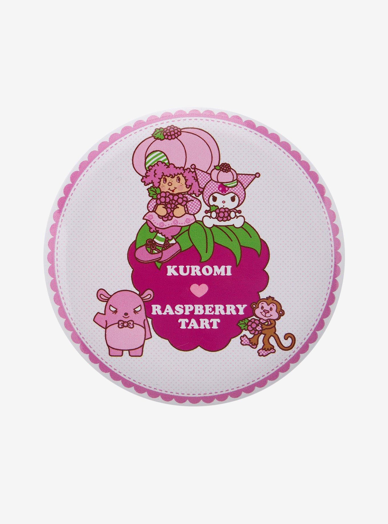 Strawberry Shortcake X Hello Kitty And Friends Kuromi & Raspberry Tart 3 Inch Button, , hi-res