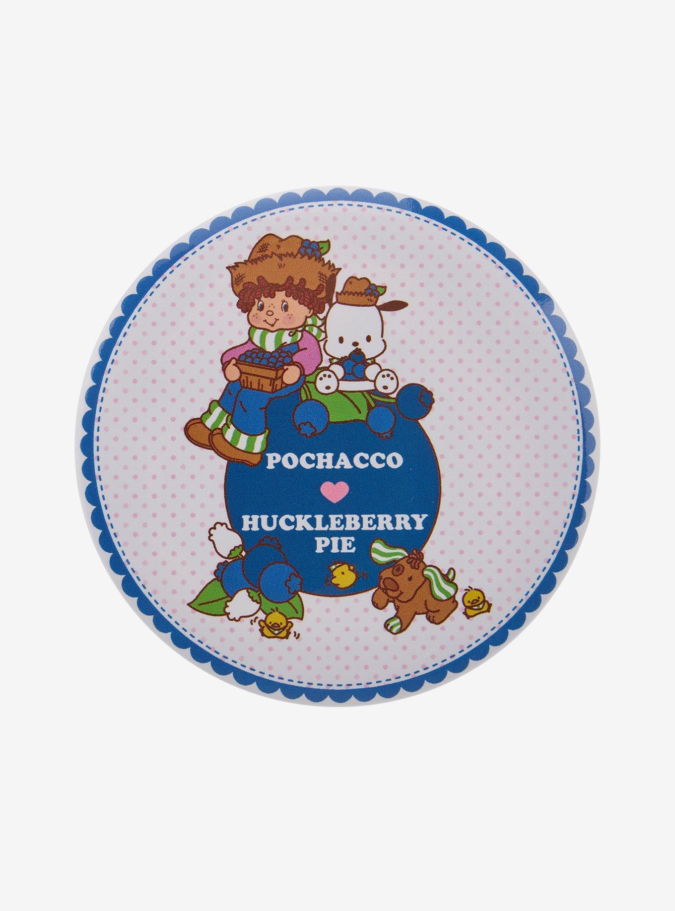 Strawberry Shortcake X Hello Kitty And Friends Pochacco & Huckleberry Pie 3 Inch Button, , hi-res