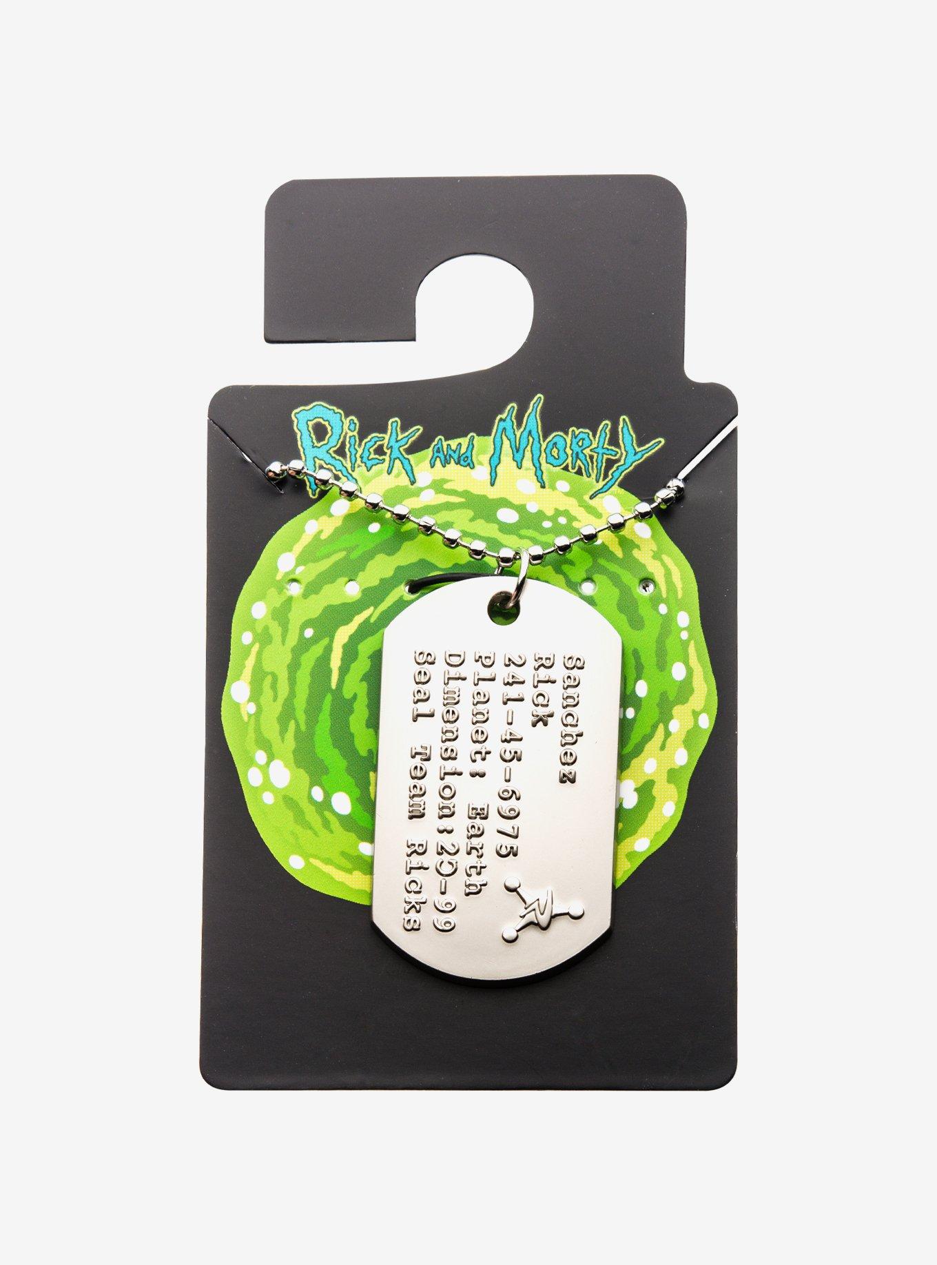 Rick And Morty Rick Sanchez Dog Tag Necklace, , hi-res