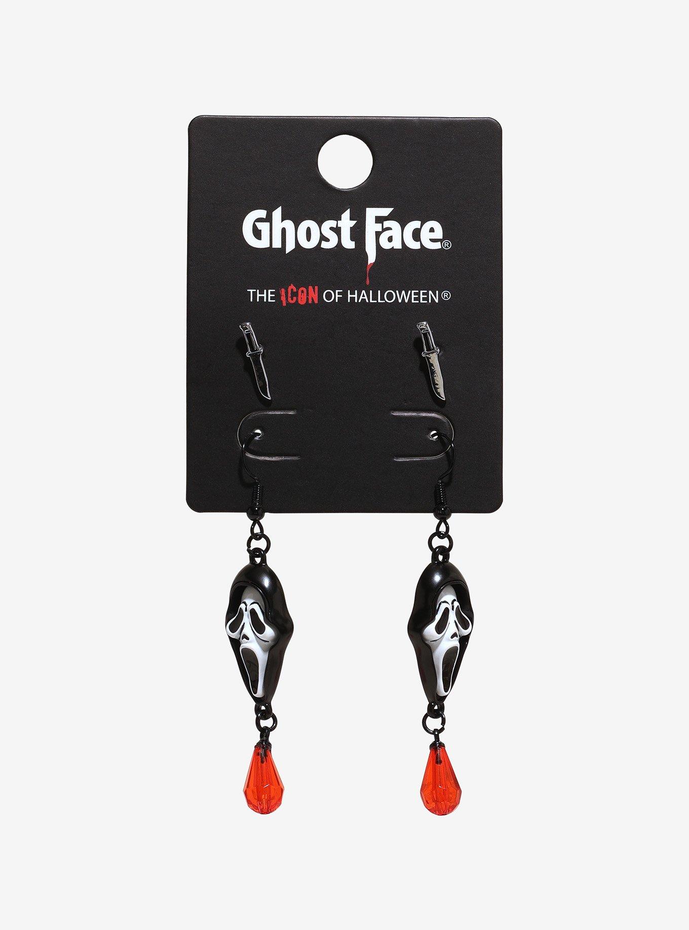 Ghost Face Blood Drop Earring Set, , hi-res