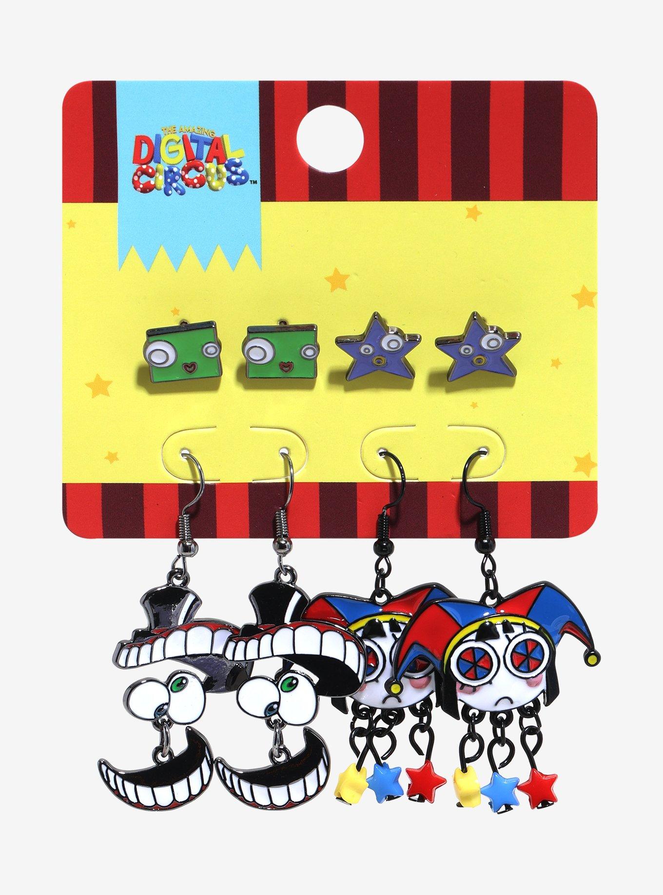The Amazing Digital Circus Character Earring Set