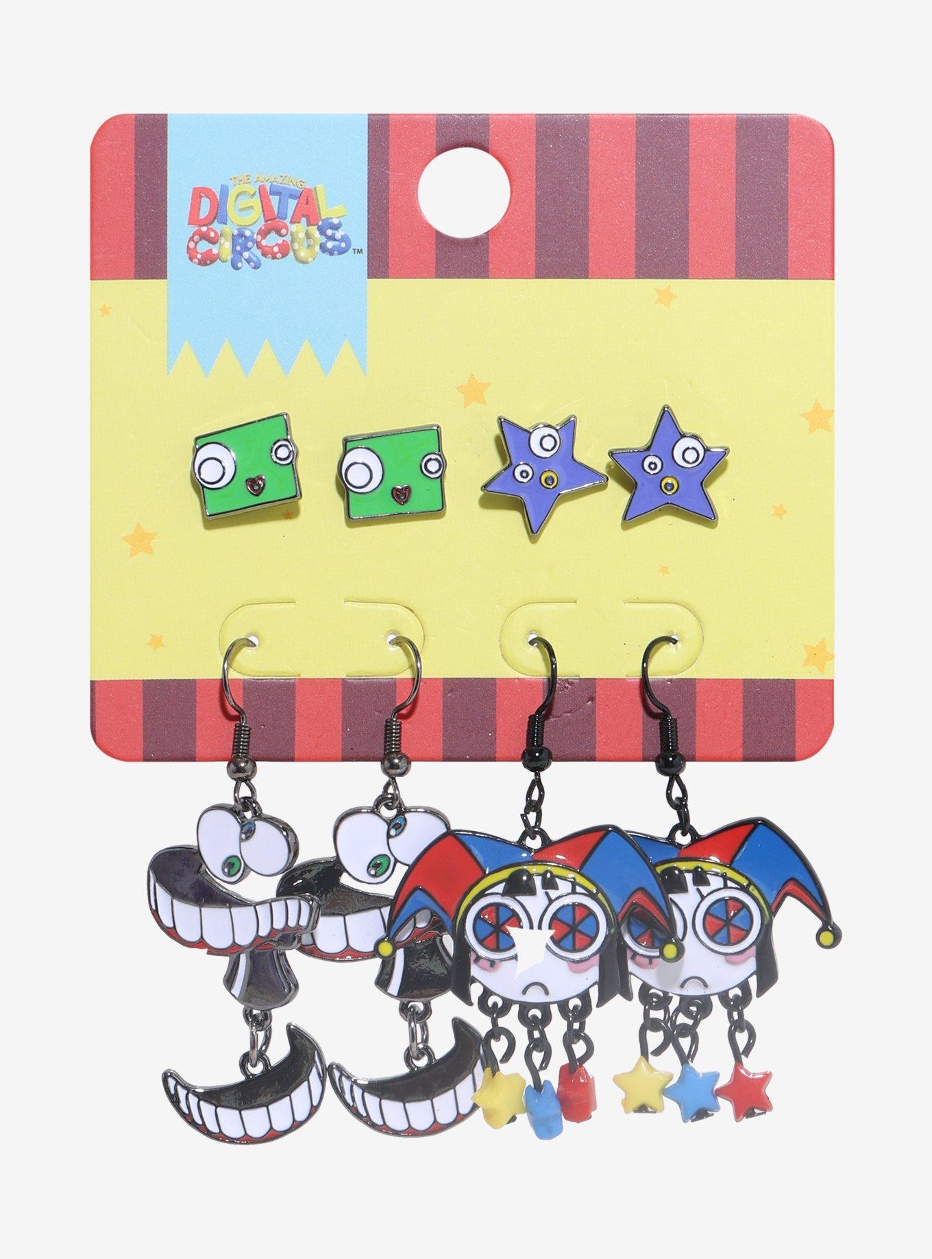 The Amazing Digital Circus Character Earring Set, , hi-res