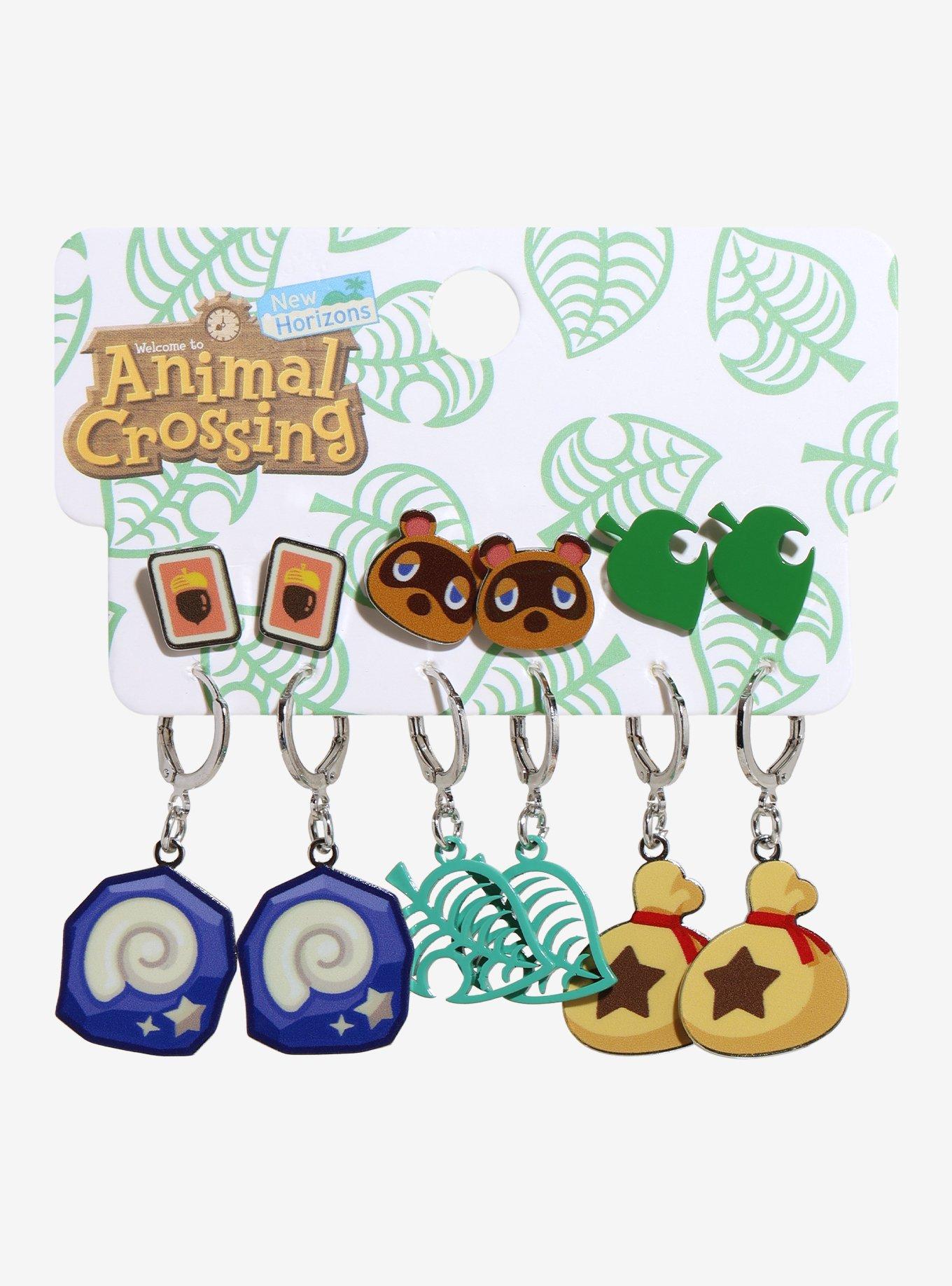 Animal Crossing: New Horizons Icon Earring Set, , hi-res