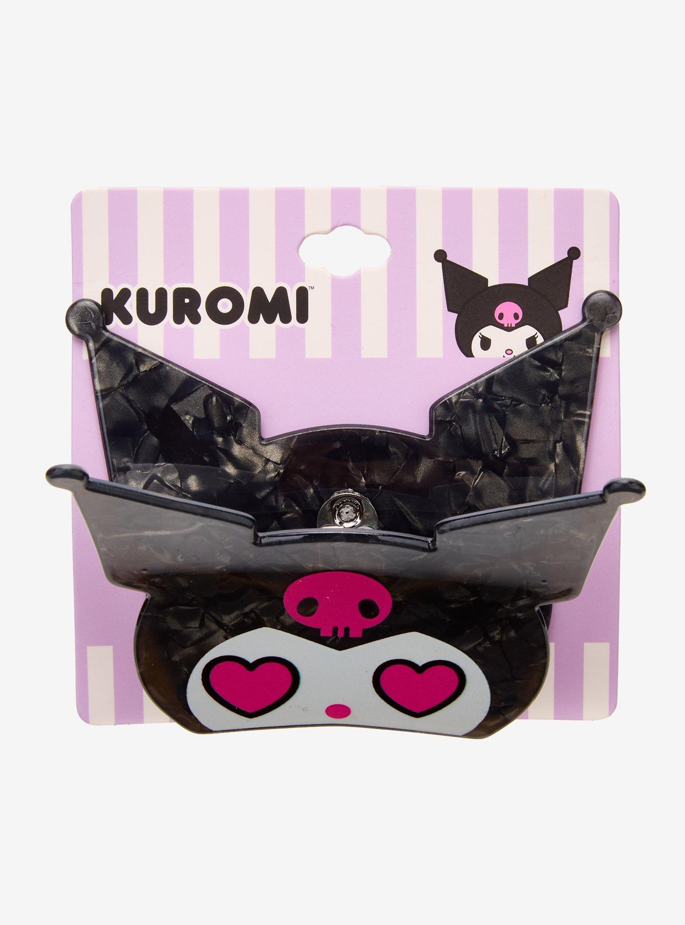 Kuromi Heart Eyes Figural Claw Hair Clip, , hi-res