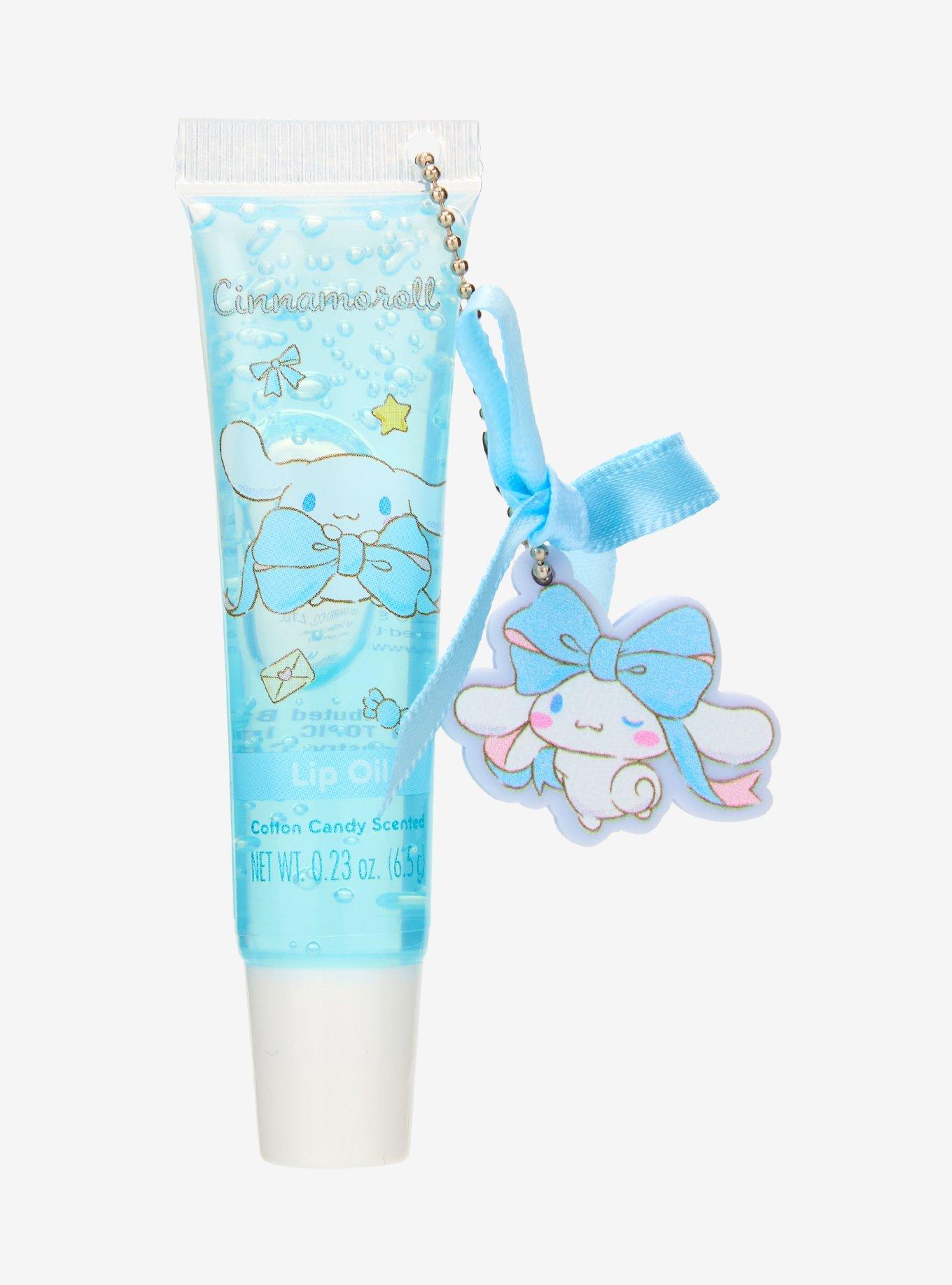 Sanrio Cinnamoroll Cotton Candy Scented Lip Oil with Keychain - BoxLunch Exclusive, , hi-res