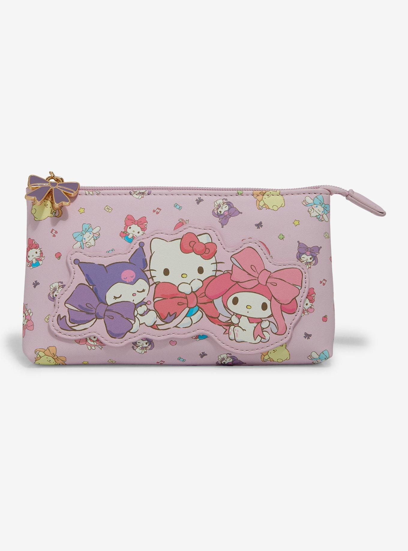 Sanrio Hello Kitty and Friends Bows Cosmetic Bag - BoxLunch Exclusive, , hi-res