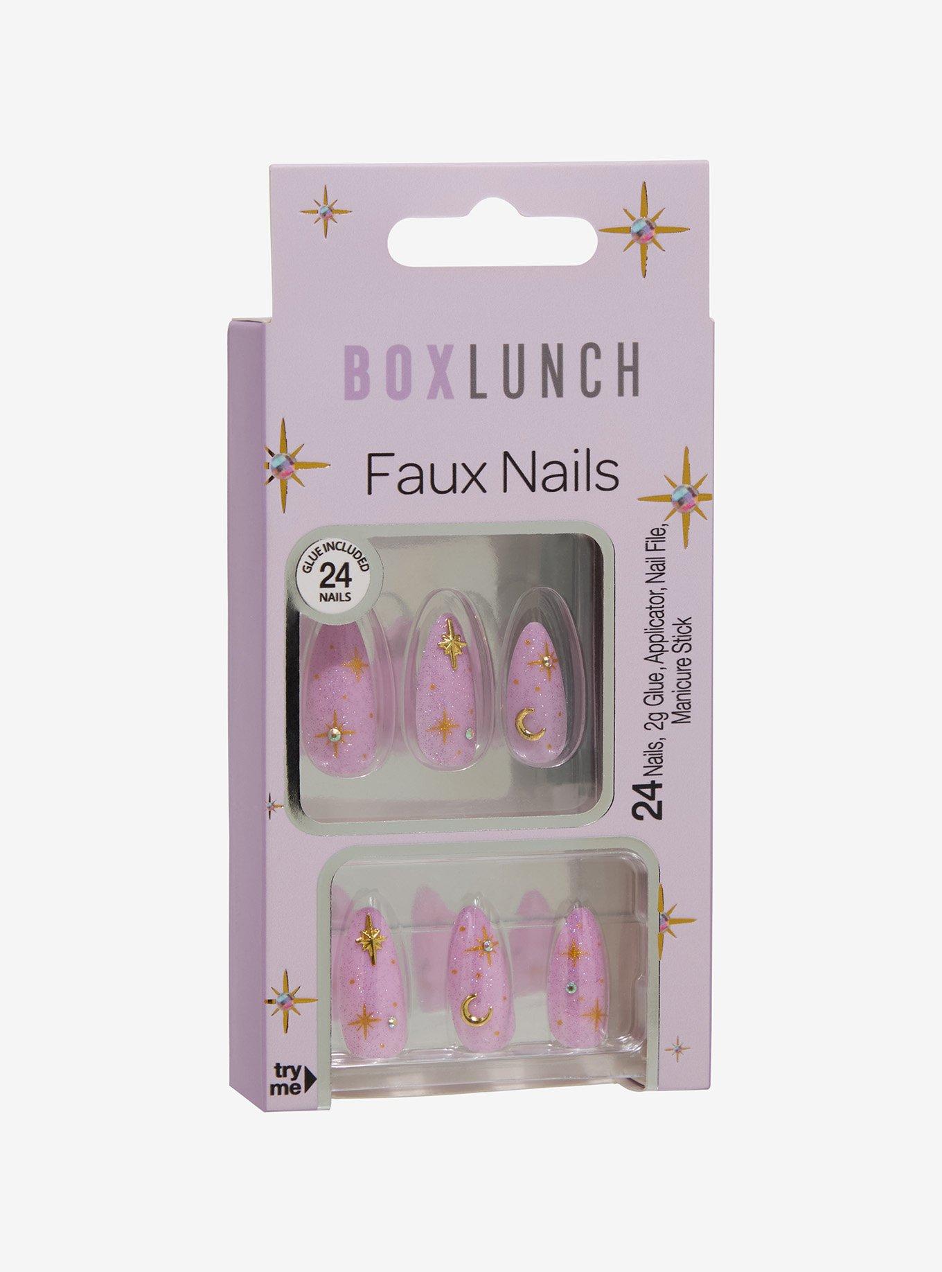 Purple Moon Faux Nails &mdash; BoxLunch Exclusive, , hi-res