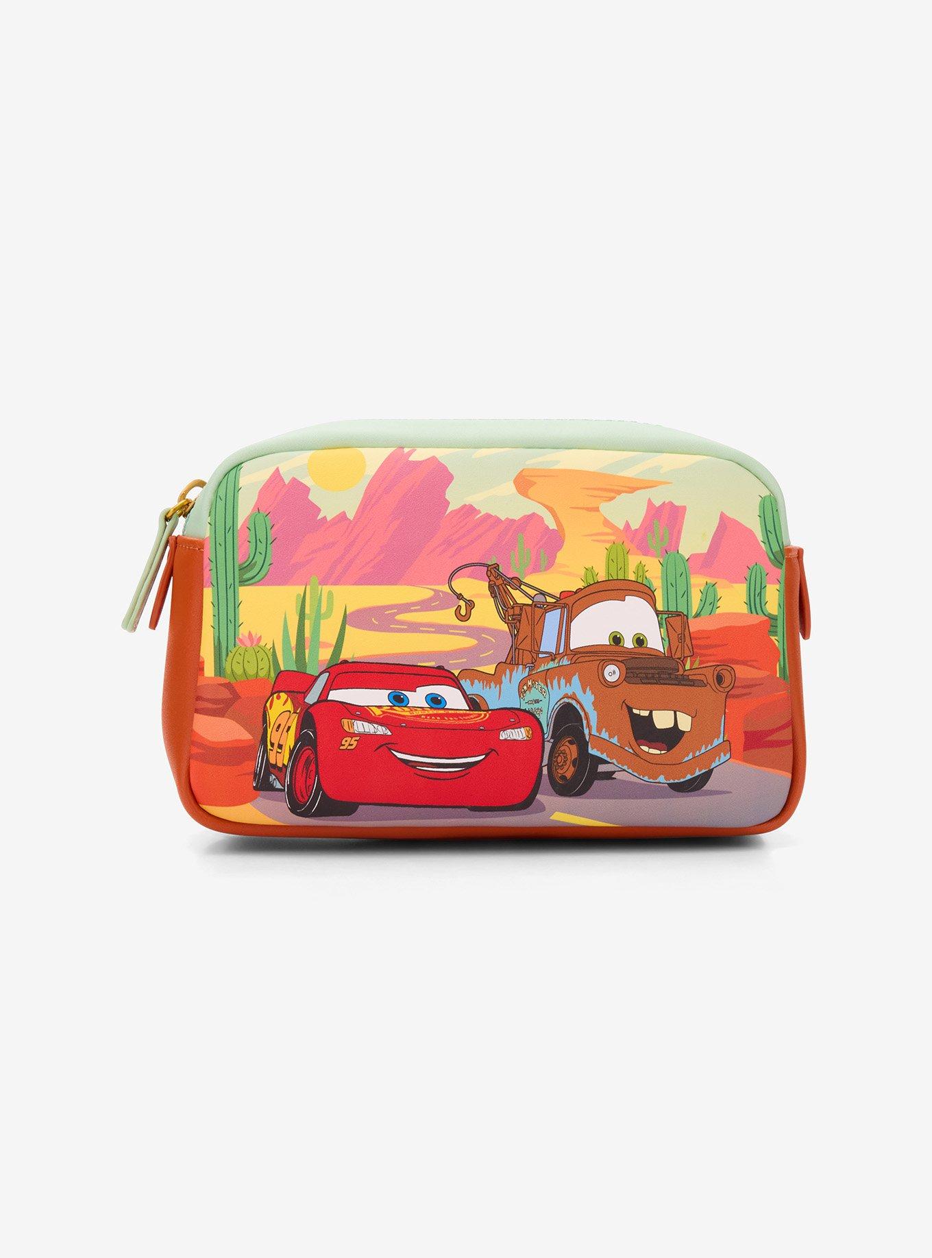 Disney Pixar Cars Lightning McQueen & Mater Cosmetic Bag - BoxLunch Exclusive, , hi-res