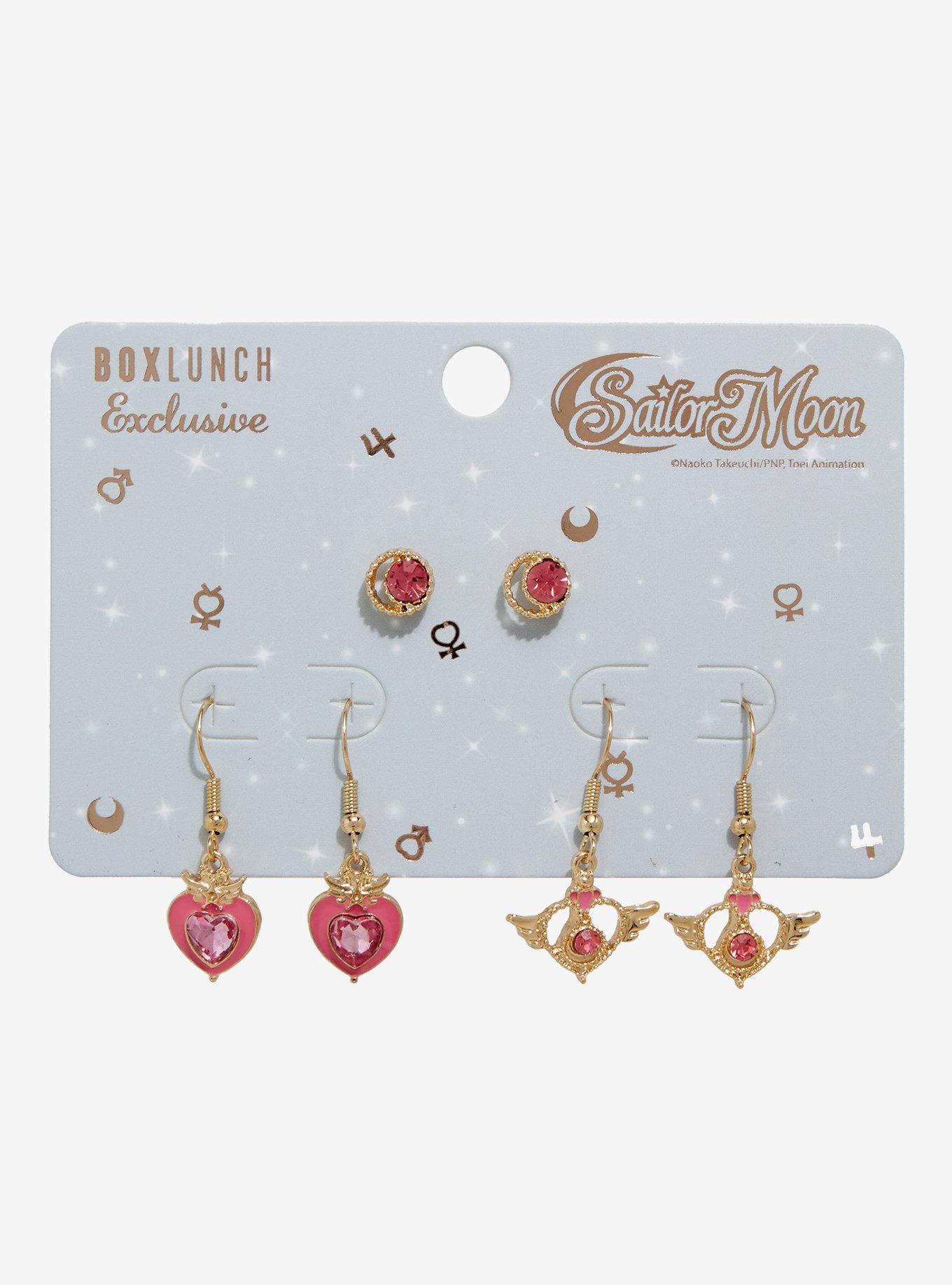 Sailor Moon Icons Earring Set — BoxLunch Exclusive, , hi-res