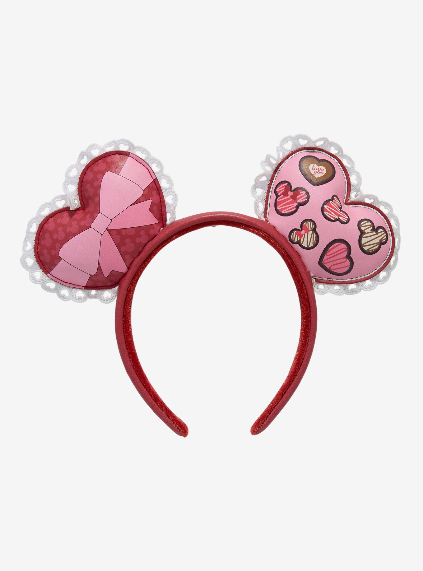 Loungefly Disney Minnie Mouse Valentine's Day Hearts Ears — BoxLunch Exclusive