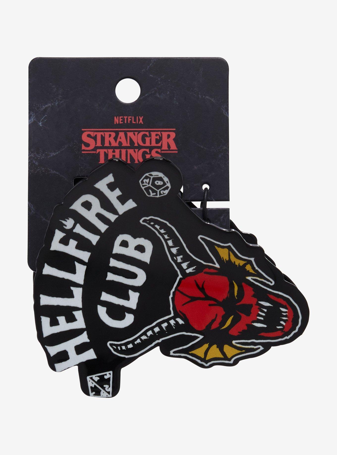 Stranger Things Hellfire Club Logo Figural Claw Clip, , hi-res