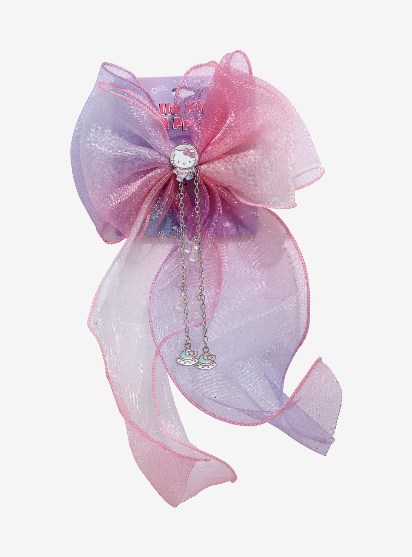 Hello Kitty Galaxy Ombré Organza Hair Bow, , hi-res