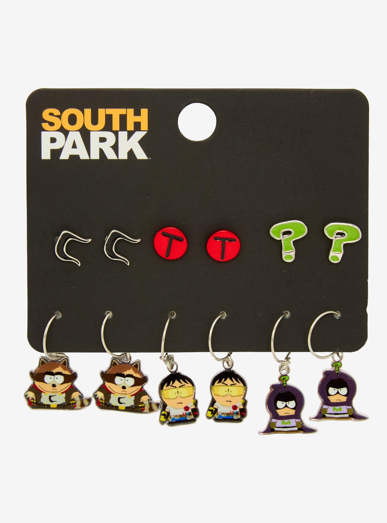South Park Superheroes Earring Set, , hi-res