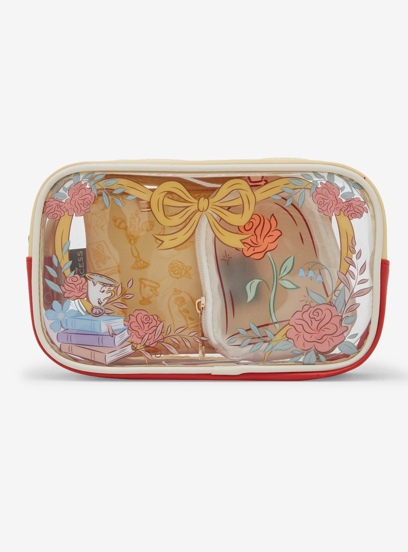 Disney Beauty and The Beast Icons Cosmetic Bag Set - BoxLunch Exclusive, , hi-res