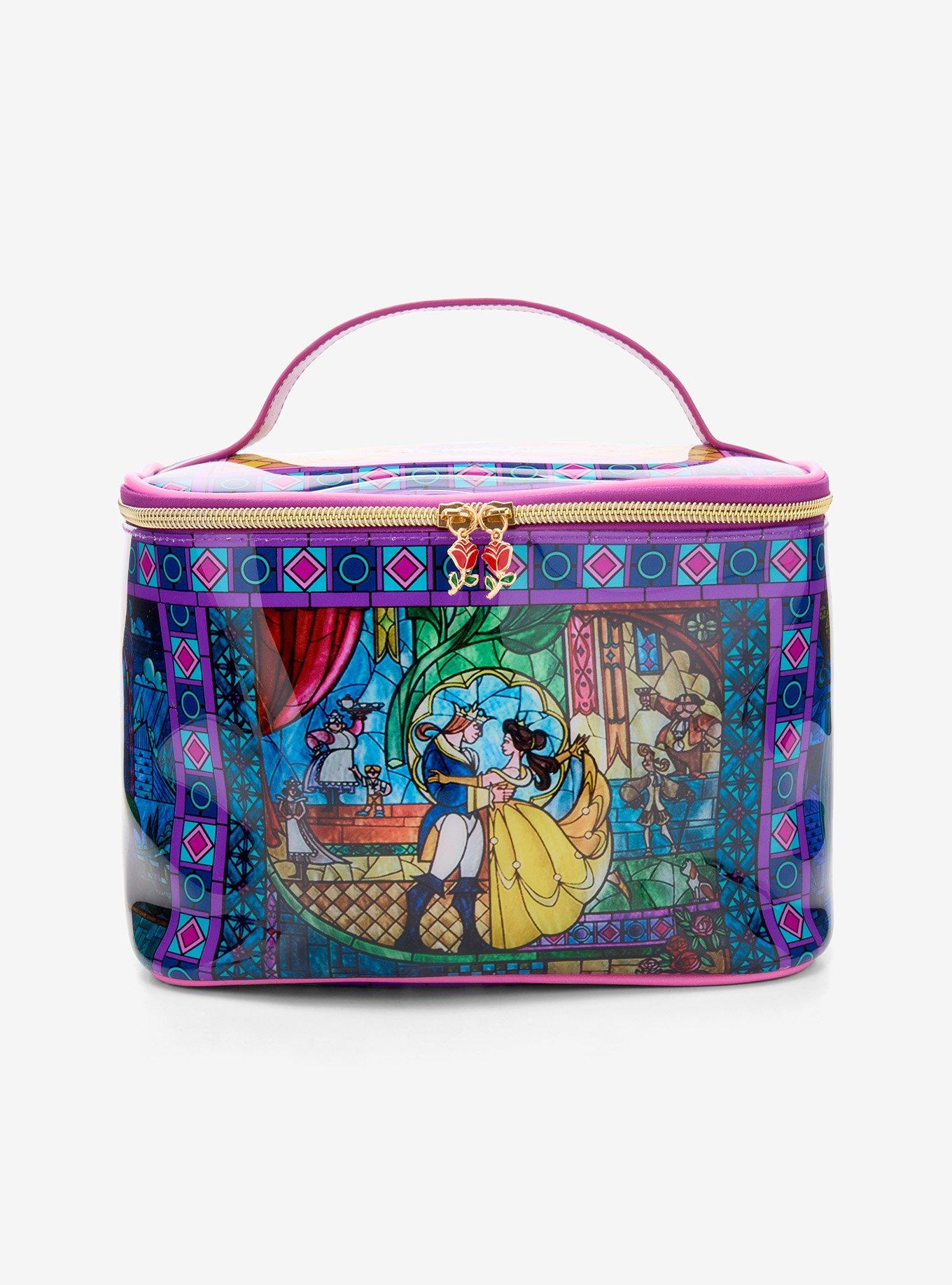 Disney Beauty and the Beast Stained Glass Cosmetic Case &mdash; BoxLunch Exclusive, , hi-res