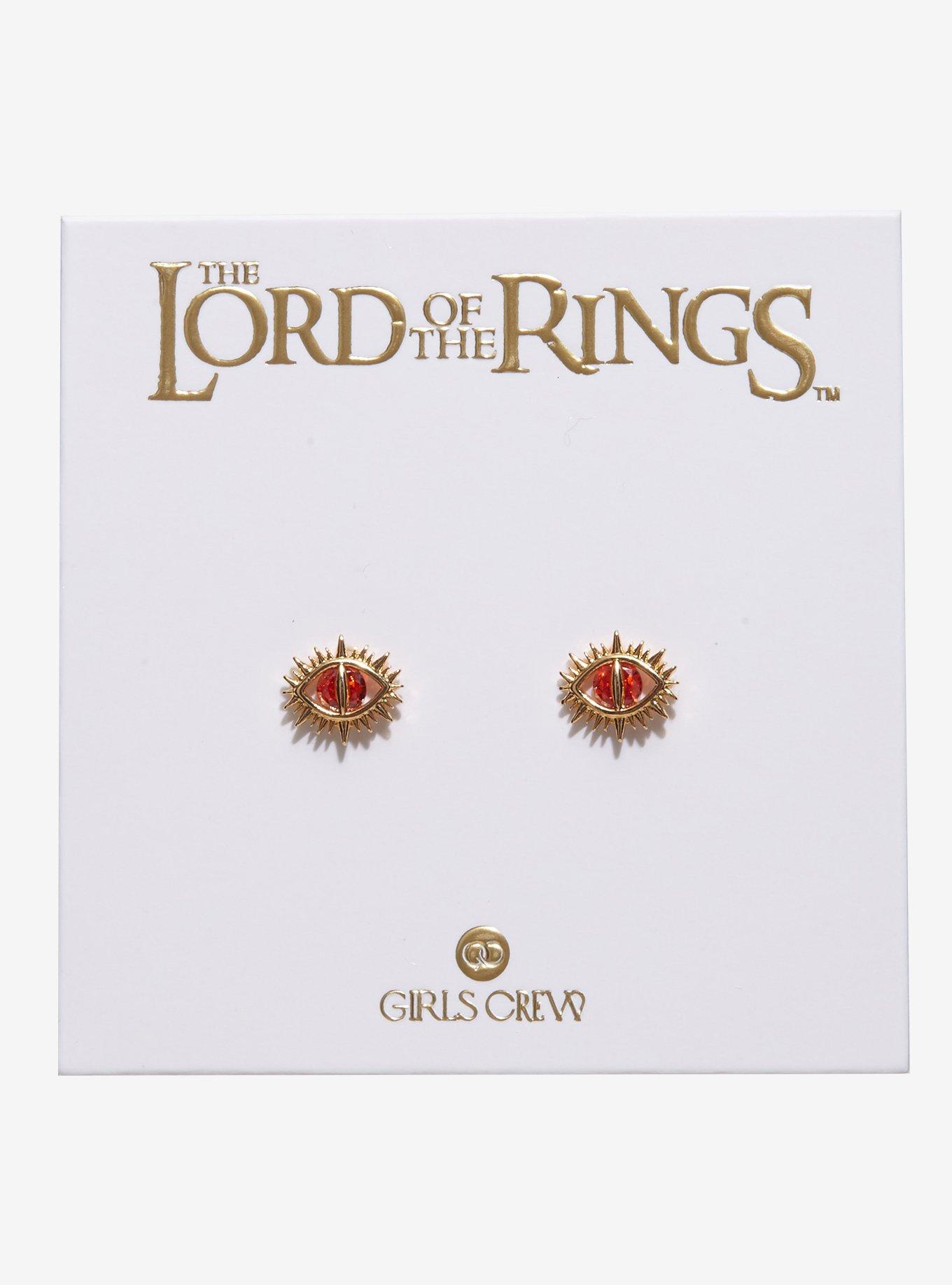 Girls Crew The Lord of the Rings Eye of Sauron Earrings, , hi-res