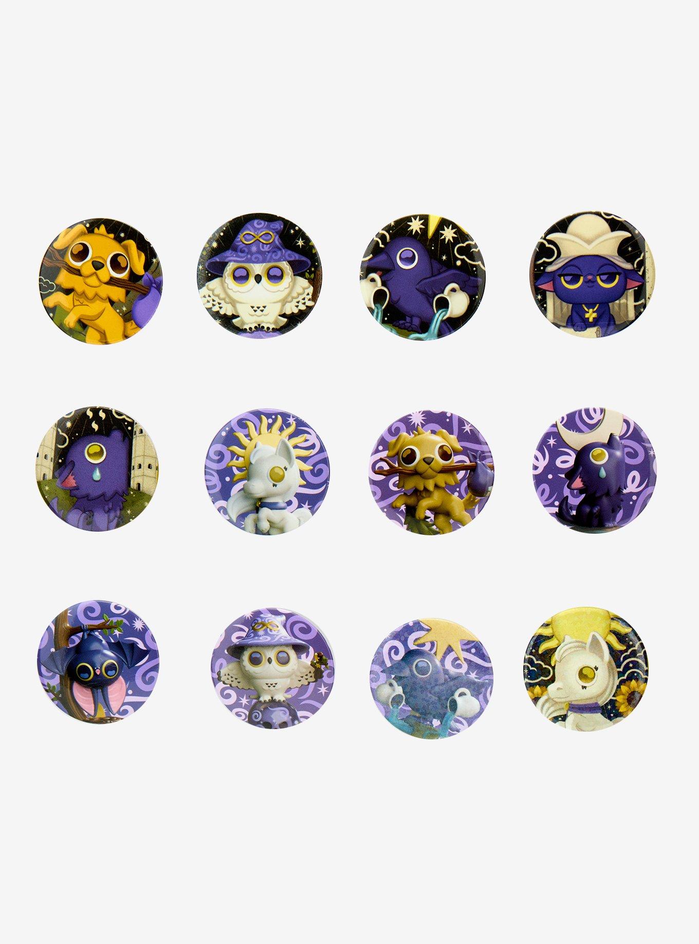 Kaleidos Creative Wild Magic Tarot Blind Bag Button Pin Set, , hi-res