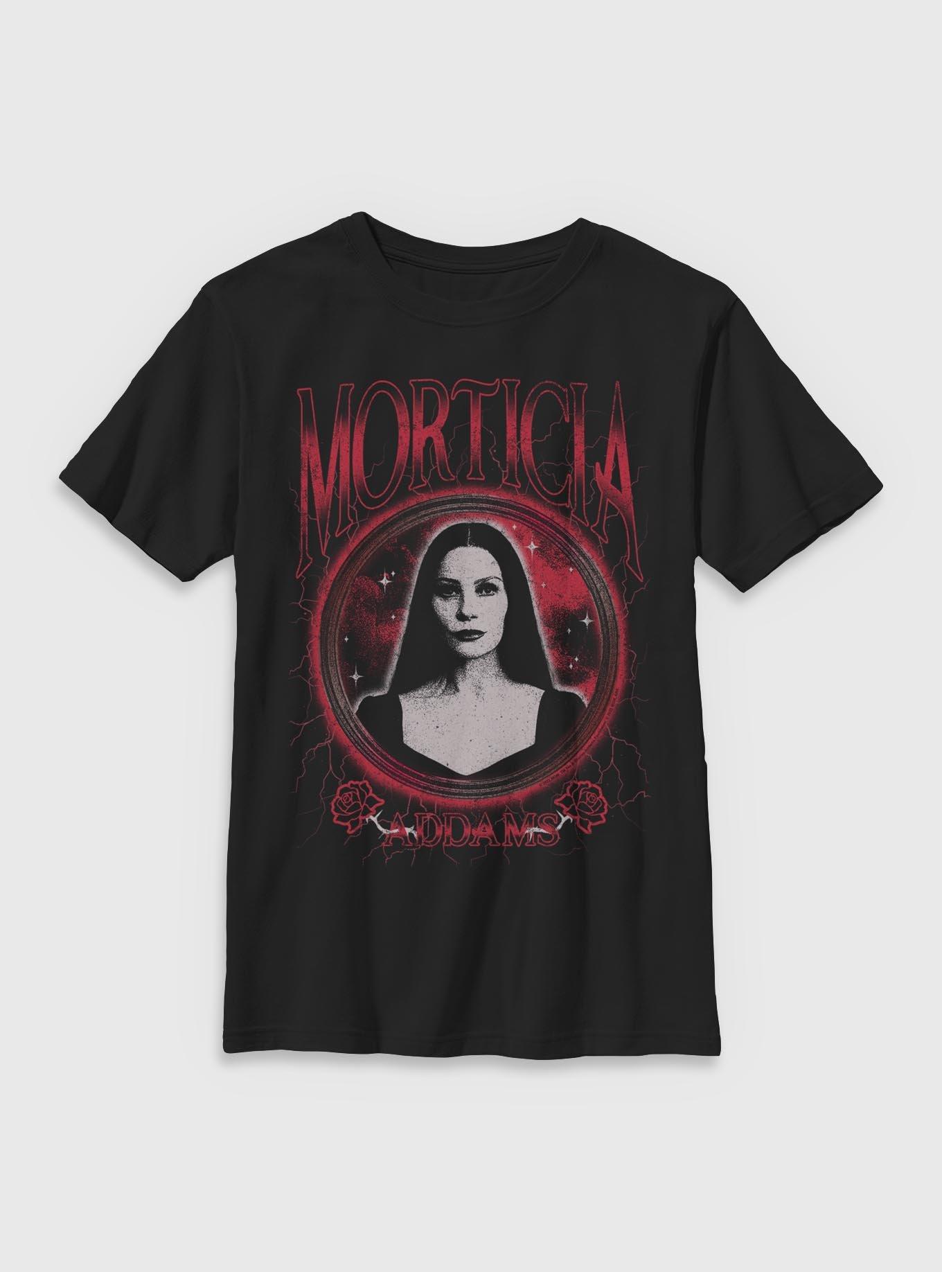 Wednesday Morticia Addams Keeper of Secrets Youth T-Shirt BoxLunch Exclusive, , hi-res