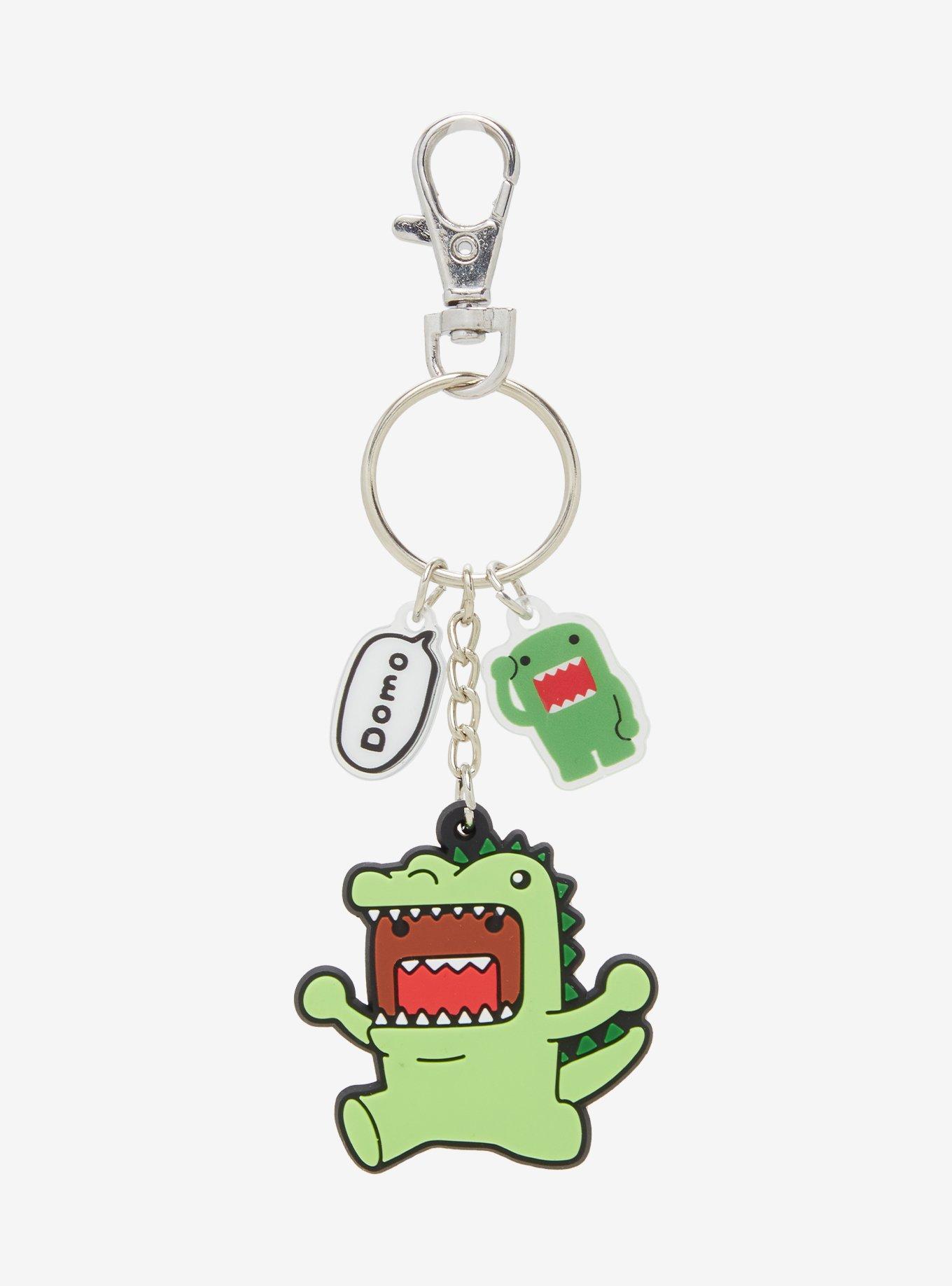Domo Dinosaur Outfit Allover Print Keychain, , hi-res