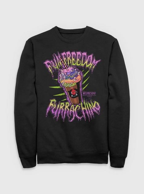 【PUNCHLINE】24FW★ Rose Number Lunadyeing Sweatshirt Wednesday Fun Freedom Furrachino Sweatshirt BoxLunch