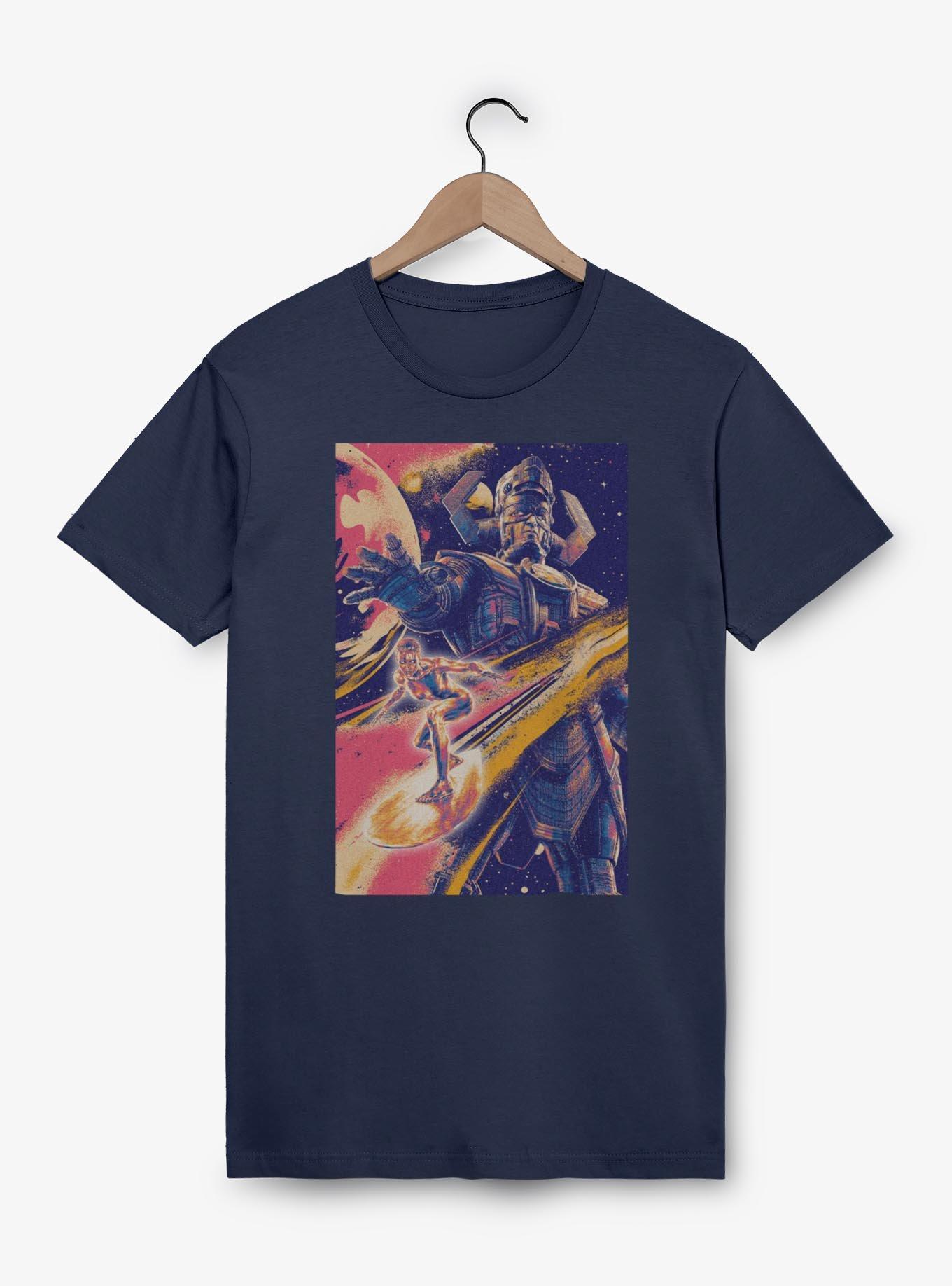 Marvel The Fantastic Four: First Steps Galactus And Silver Surfer T-Shirt, NAVY, hi-res