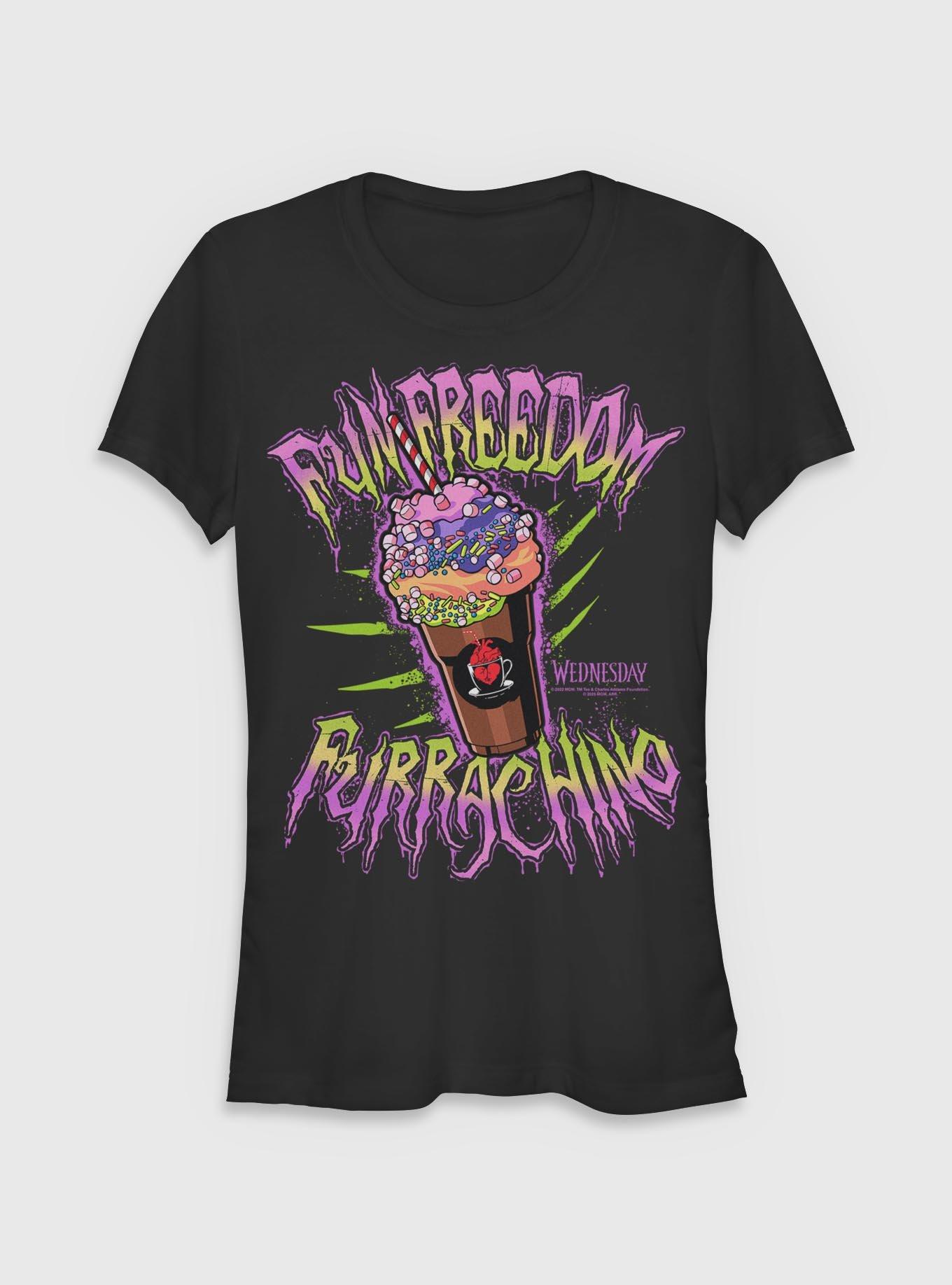 Wednesday Furrachino Girls T-Shirt Hot Topic Exclusive, , hi-res