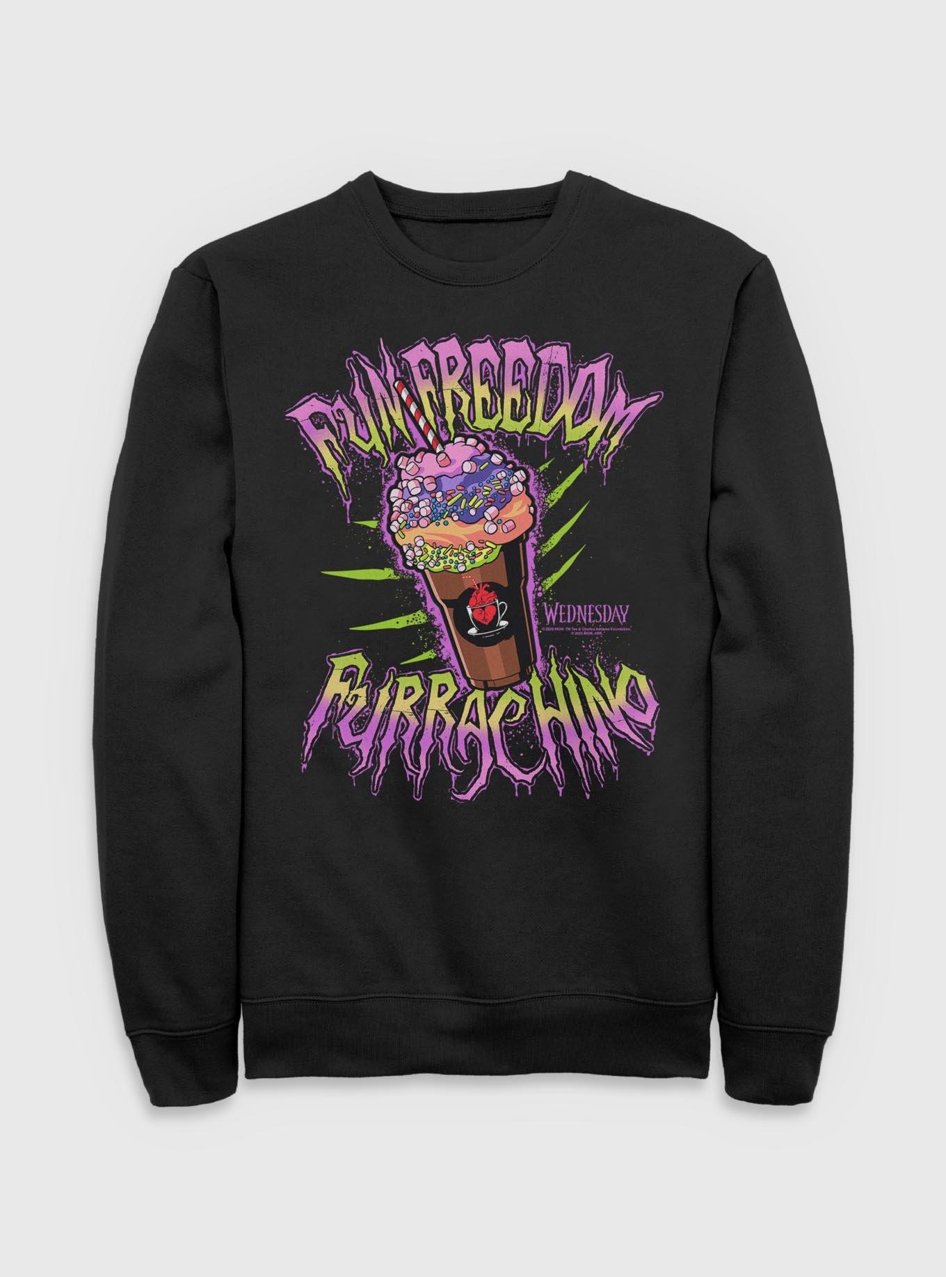 Wednesday Furrachino Sweatshirt Hot Topic Exclusive