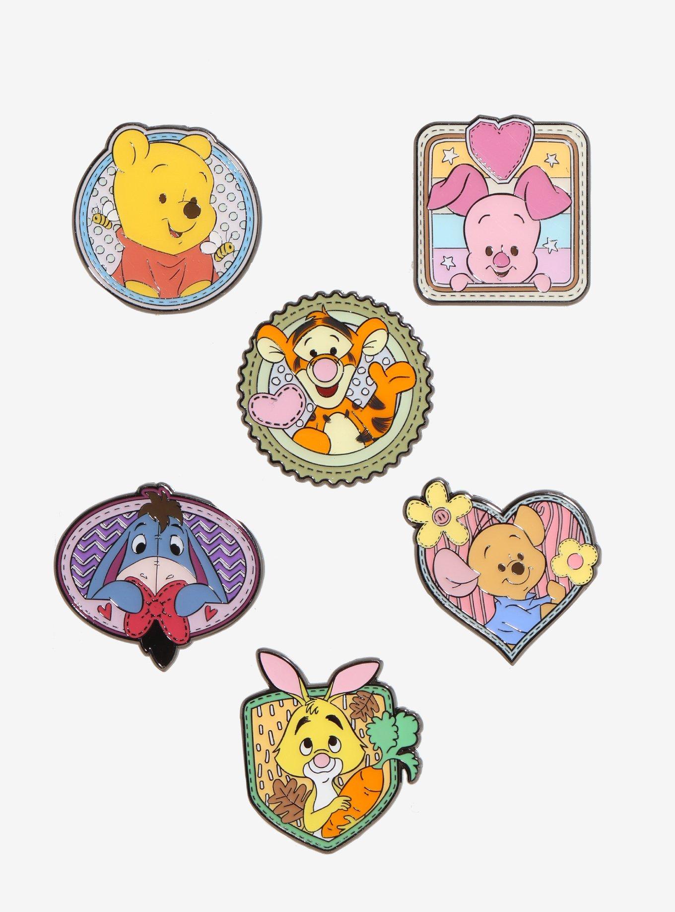 Loungefly Disney Winnie The Pooh Patchwork Blind Box Enamel Pin, , hi-res