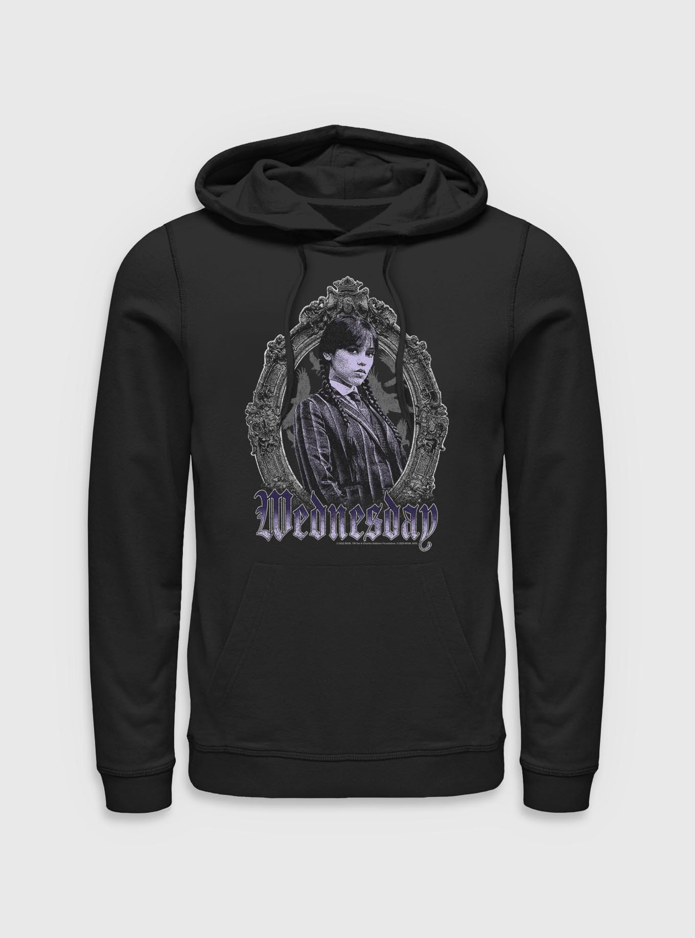 Wednesday In Frame Portrait Hoodie HerUniverse Exclusive, , hi-res