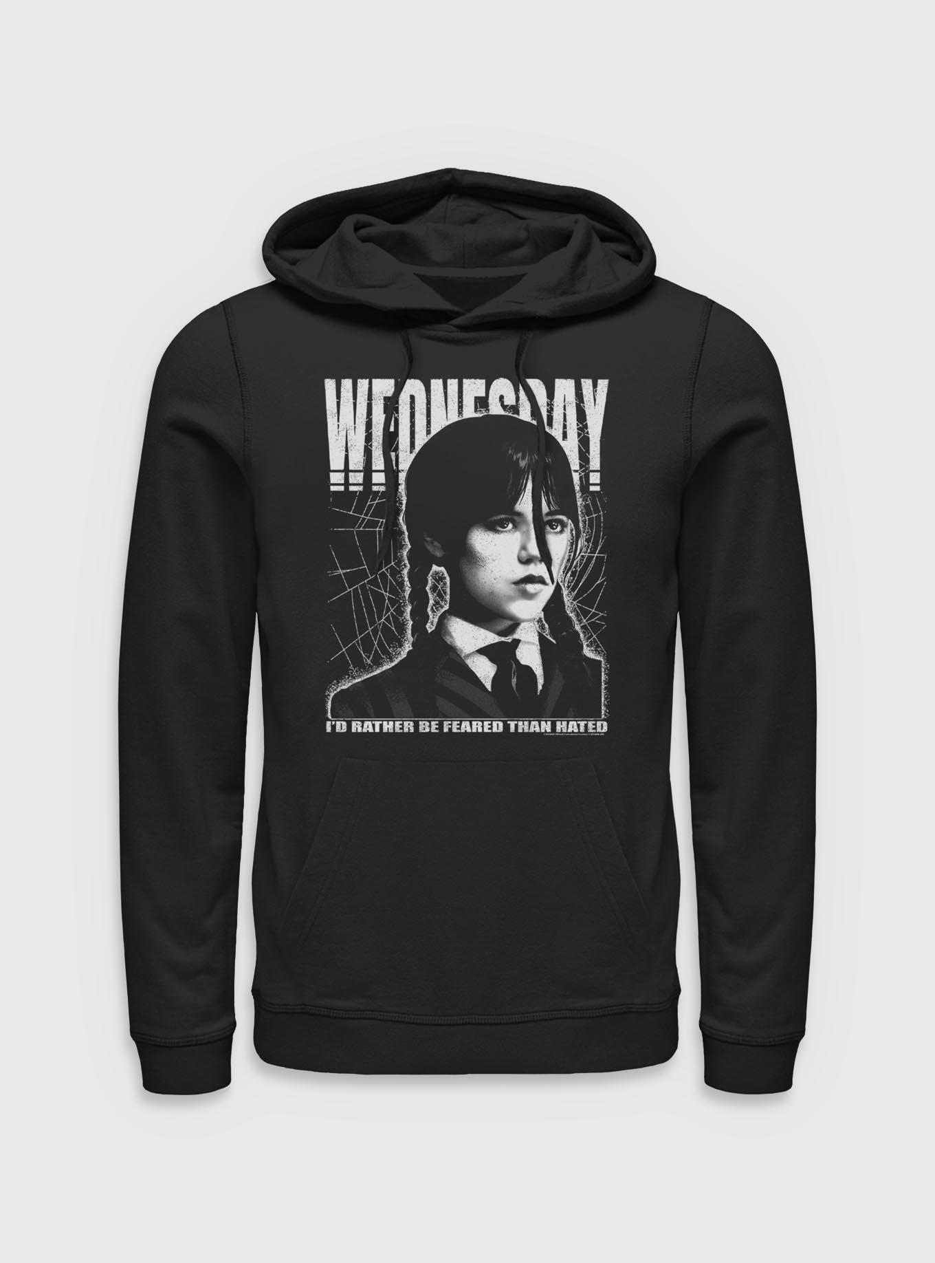 Wednesday Rather Be Feared Than Hated Hoodie HerUniverse Exclusive, , hi-res