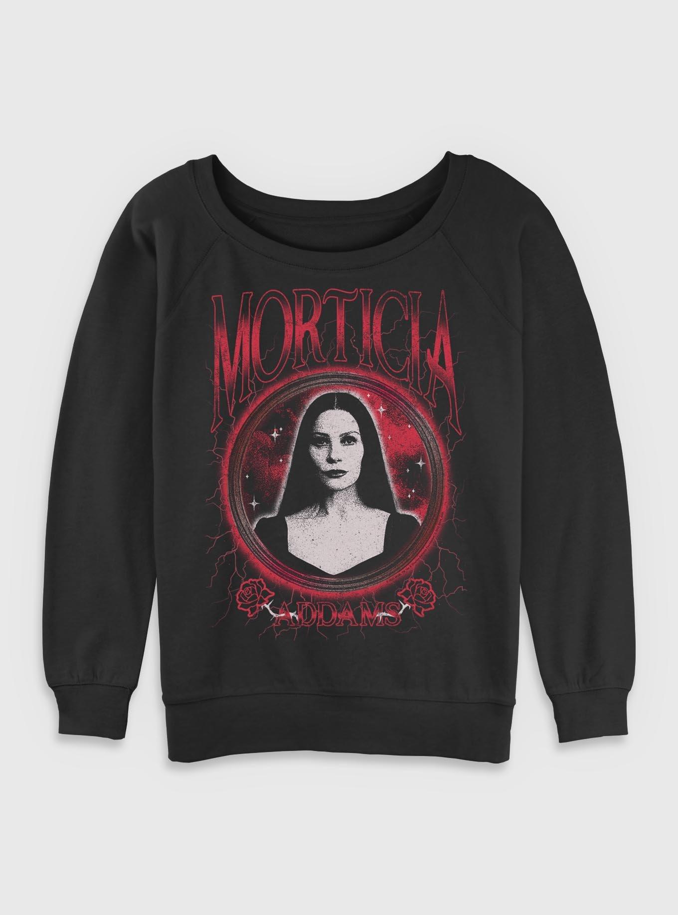 Wednesday Morticia Addams Keeper of Secrets Womens Slouchy Sweatshirt HerUniverse Exclusive, , hi-res