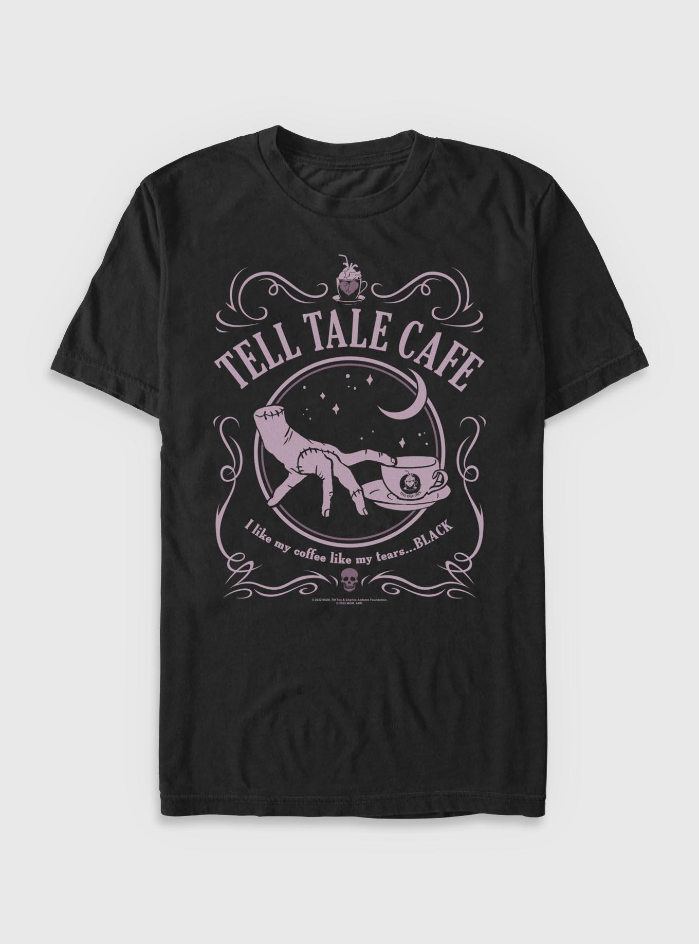 Wednesday Cafe Thing T-Shirt Hot Topic Exclusive, , hi-res
