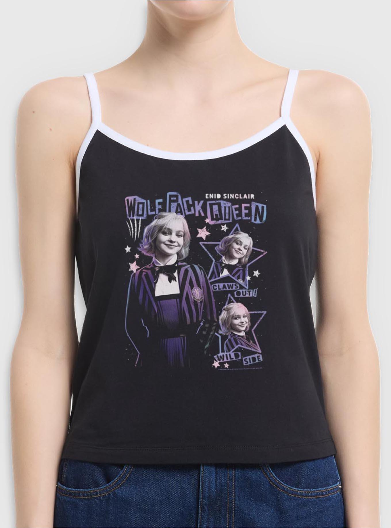 Wednesday Enid Sinclair Claws Out Girls Cami Hot Topic Exclusive, BLACK, hi-res