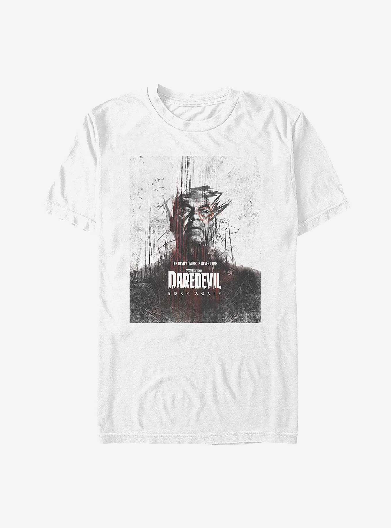 Daredevil: Born Again Wilson Fisk Poster T-Shirt, WHITE, hi-res