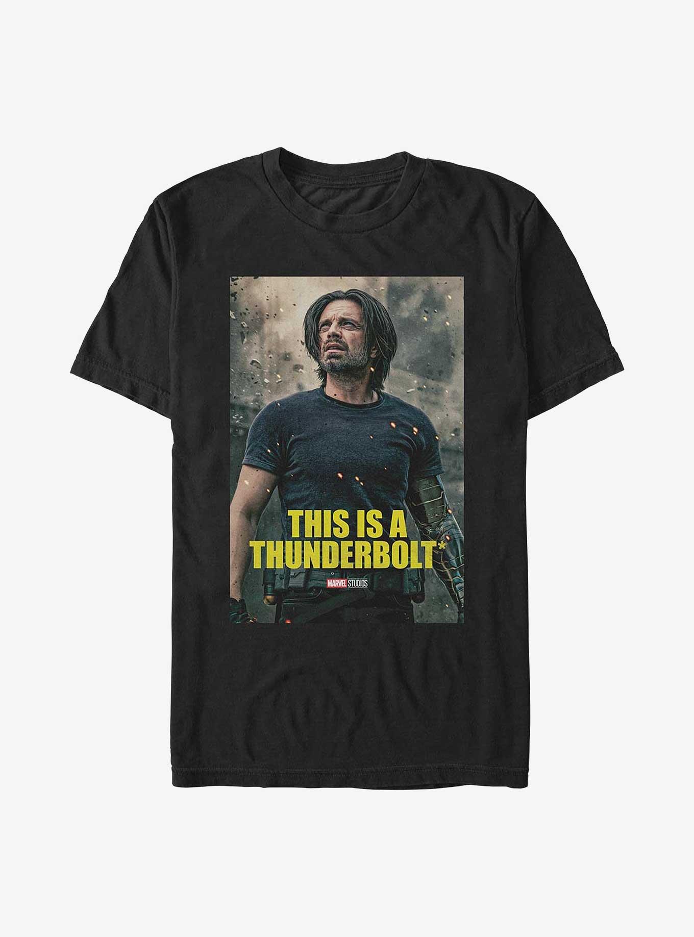 Thunderbolts Bucky Poster T-Shirt, BLACK, hi-res