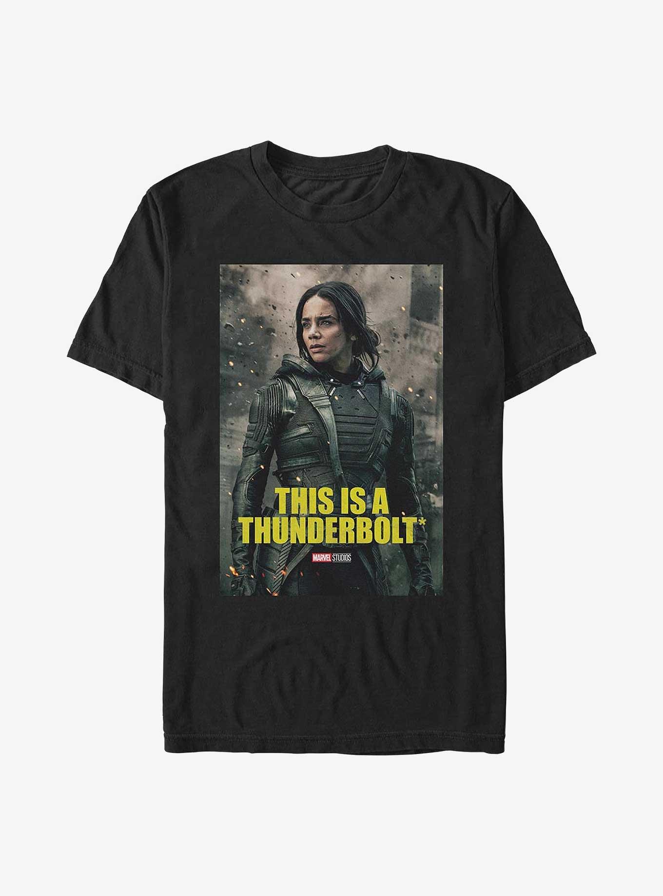 Thunderbolts Ghost Poster T-Shirt, BLACK, hi-res