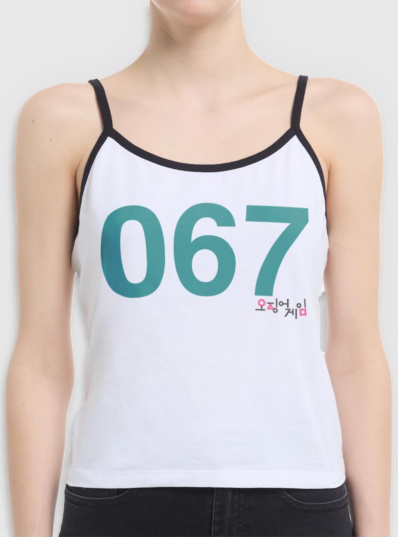 Squid Game Player 067 Girls Cami Tank, , hi-res