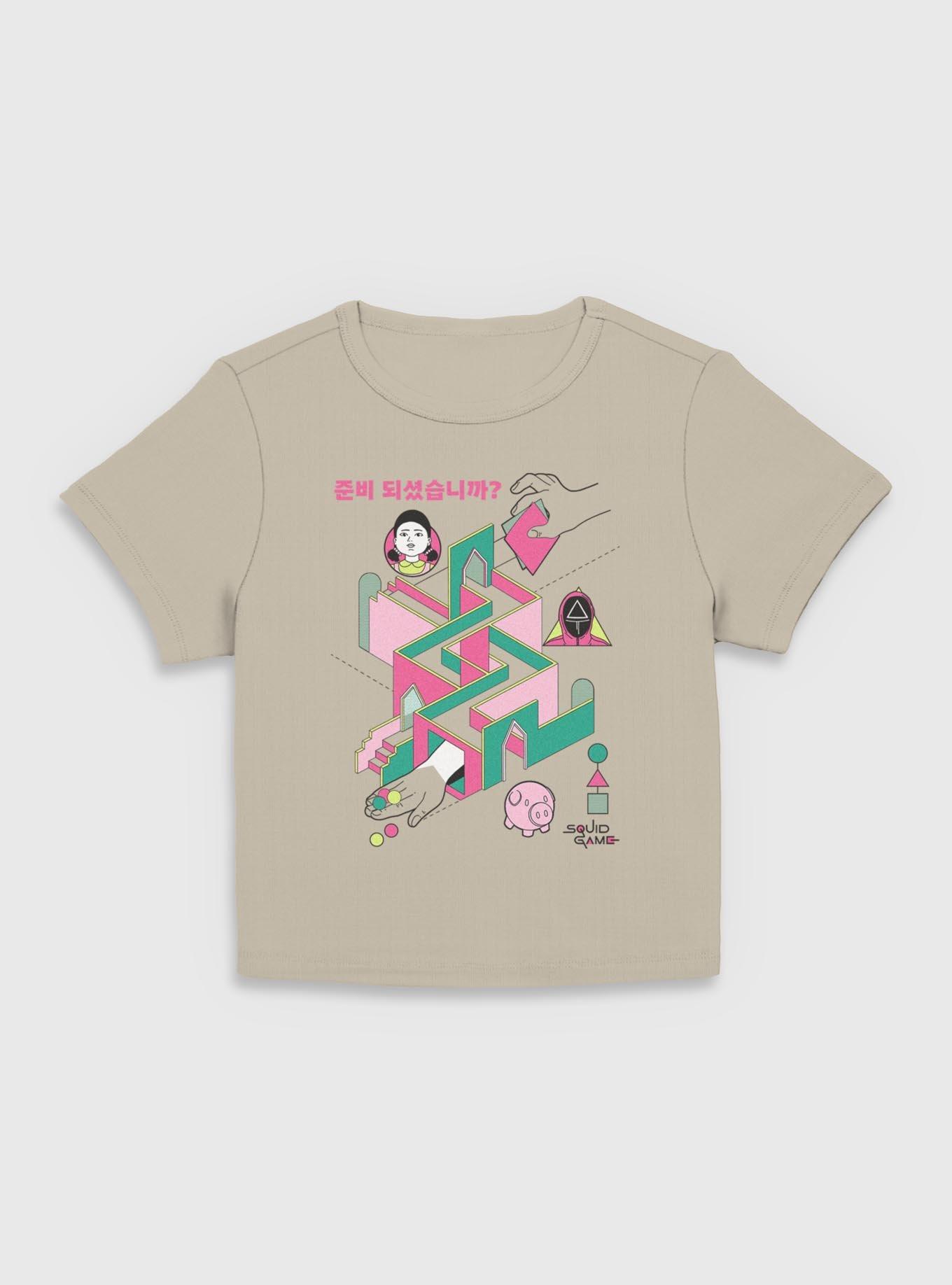 Squid Game Labyrinth Girls Baby T-Shirt, PLAZTAUPE, hi-res