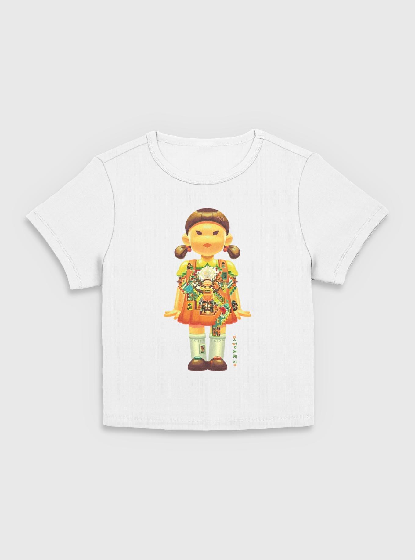 Squid Game Girl Doll Labyrinth Girls Baby T-Shirt, , hi-res